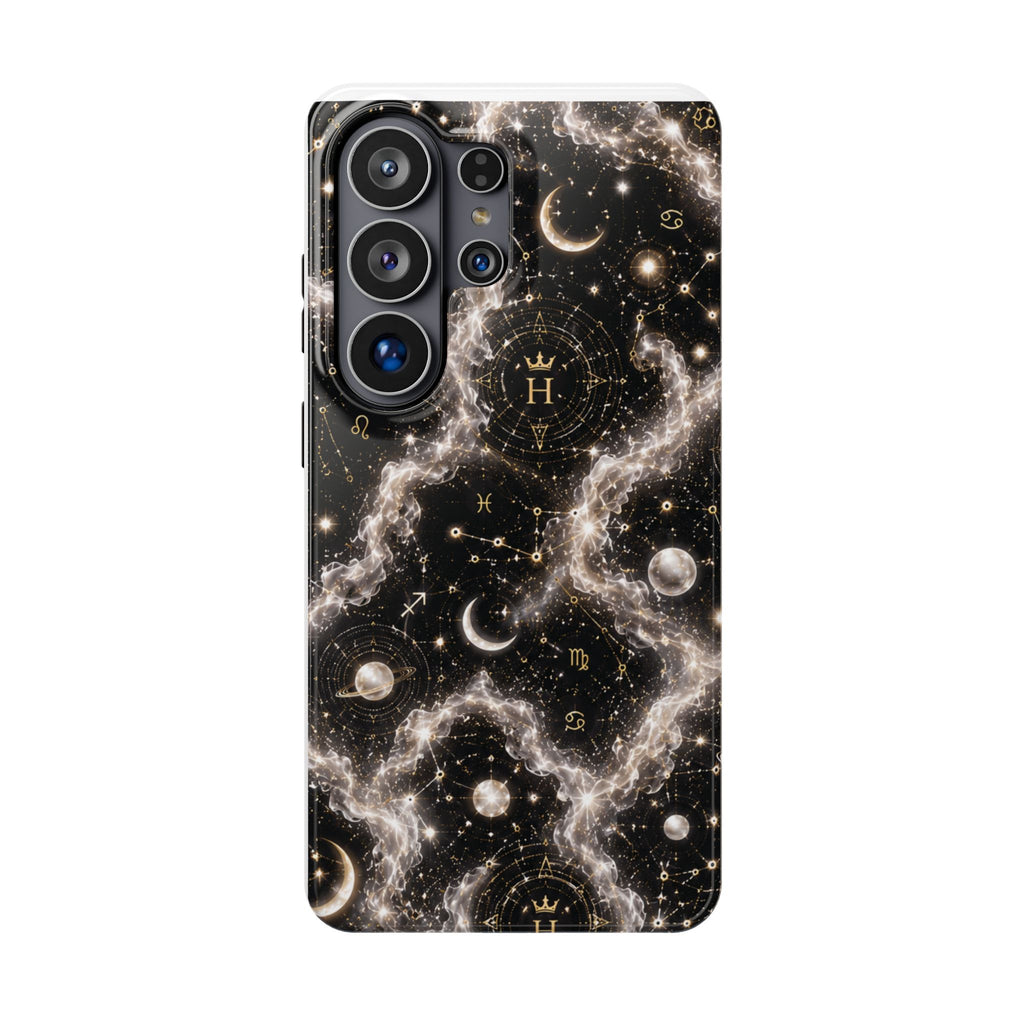 Gemini Pearl Birthstone Phone Case — Black Magnetic Impact-Resistant