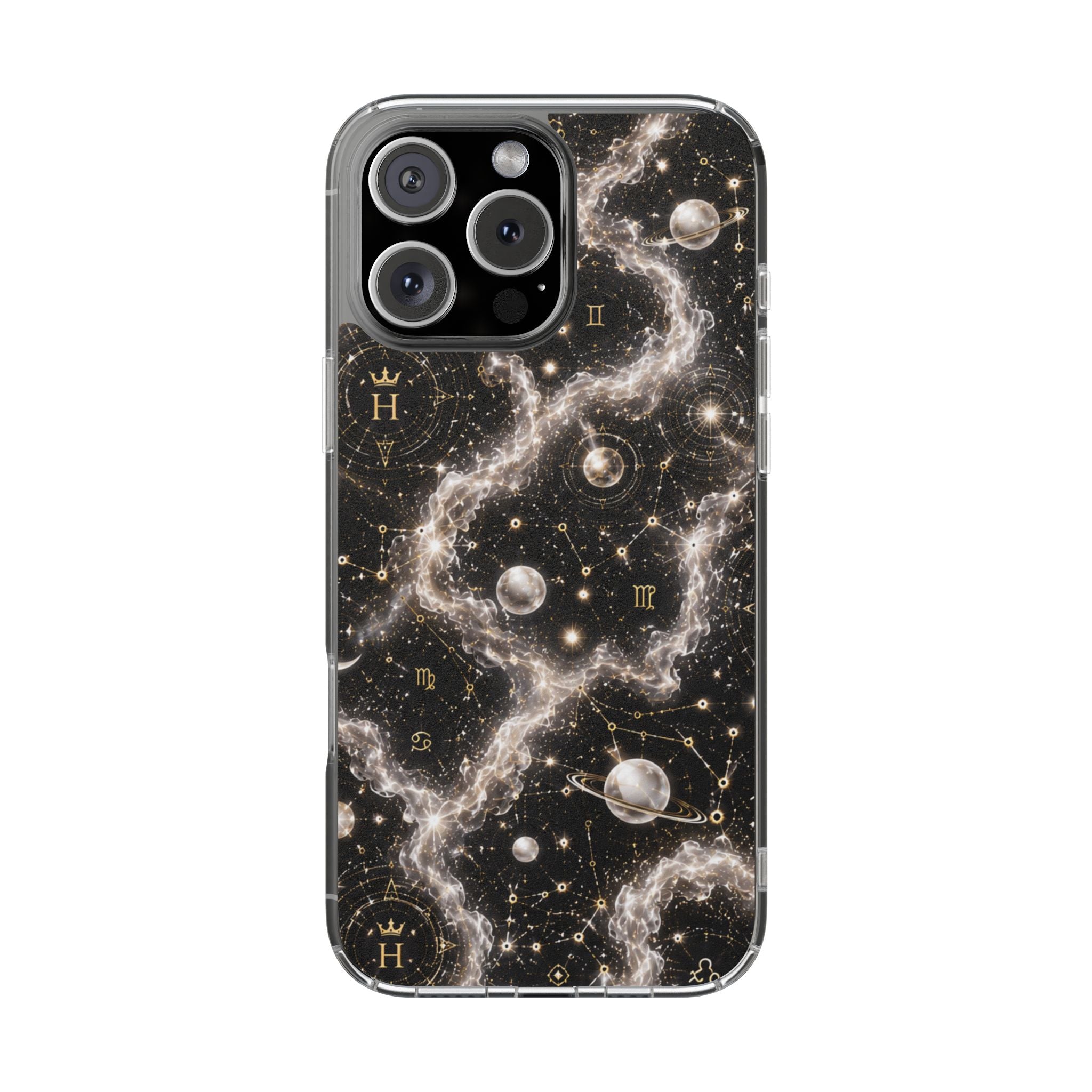 Gemini Pearl Birthstone Phone Case — Clear Magnetic Impact-Resistant