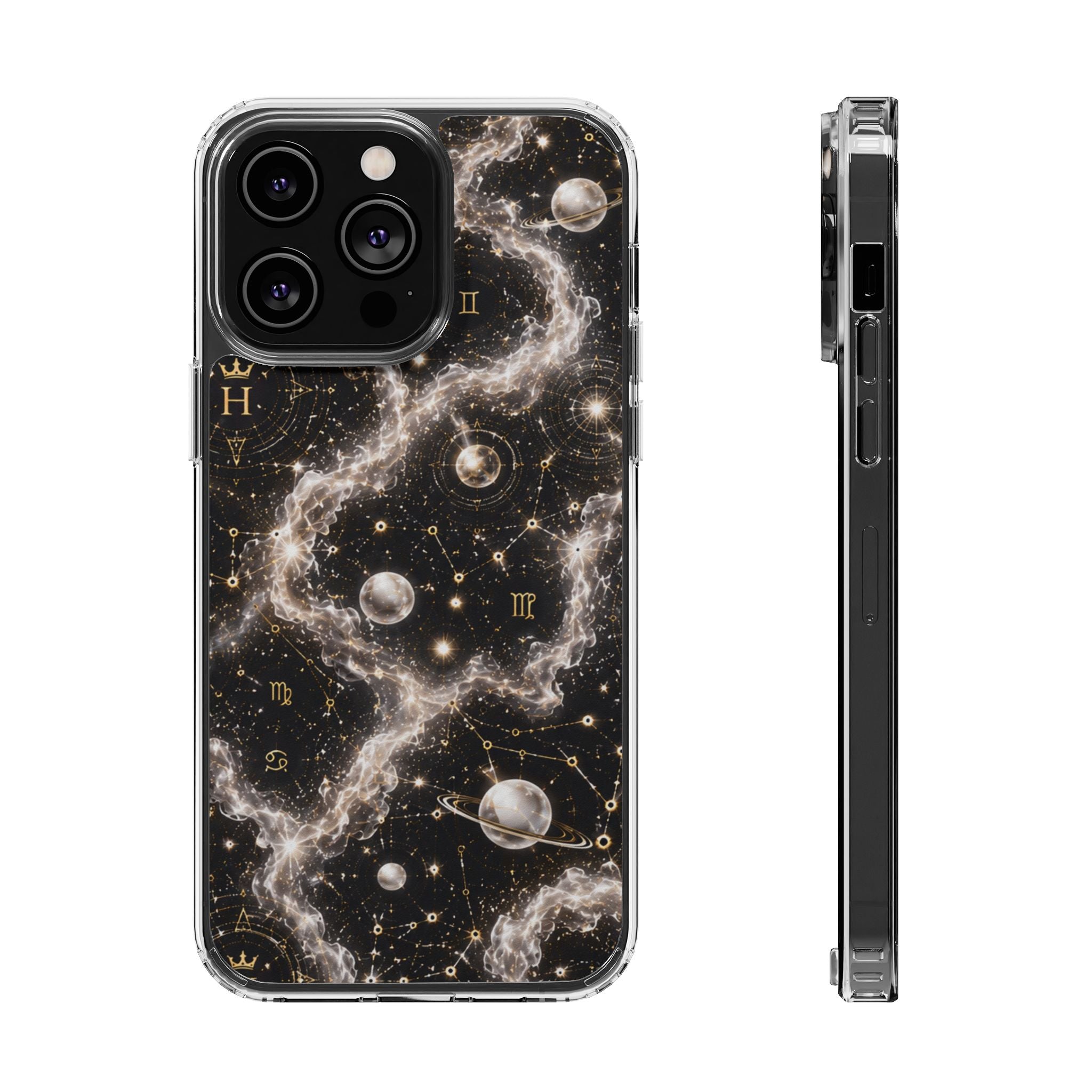 Gemini Pearl Birthstone Phone Case — Clear Magnetic Impact-Resistant