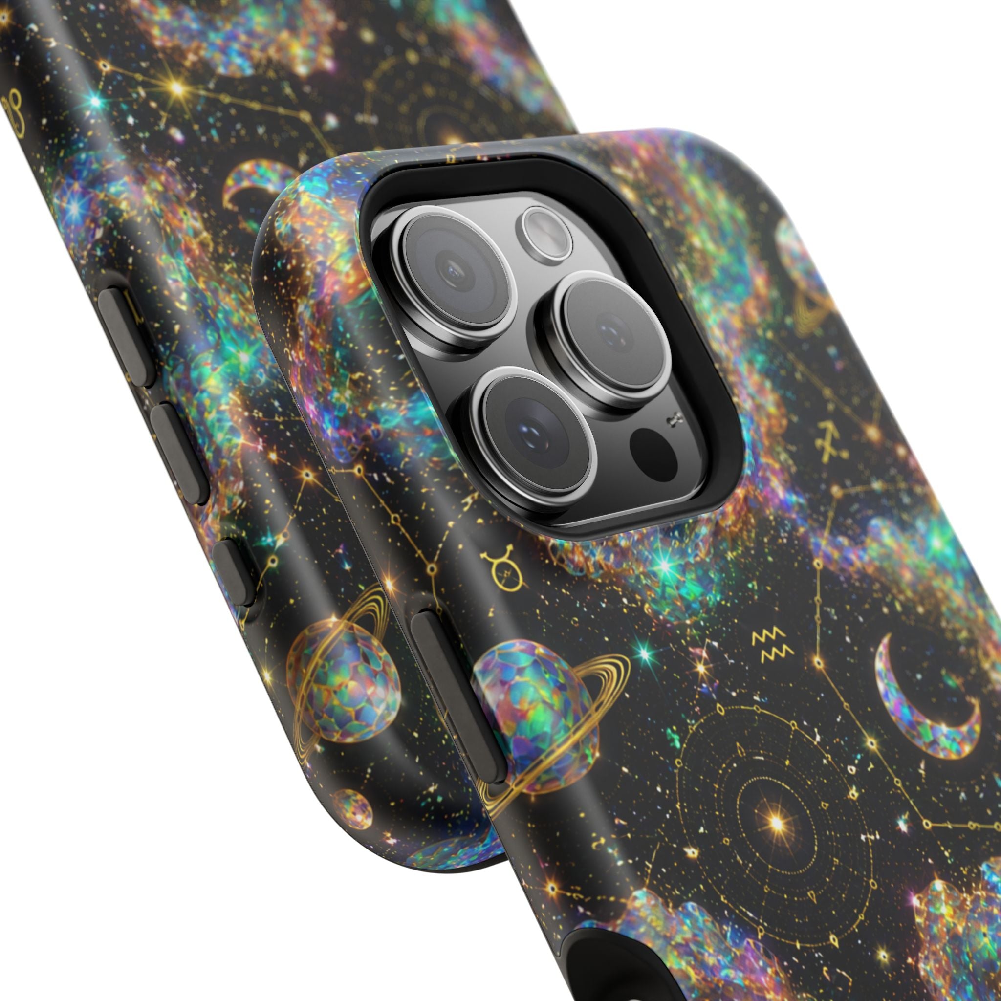 Astrology Galaxy Magnetic Impact Phone Case — Constellation & Moon Protective Cover