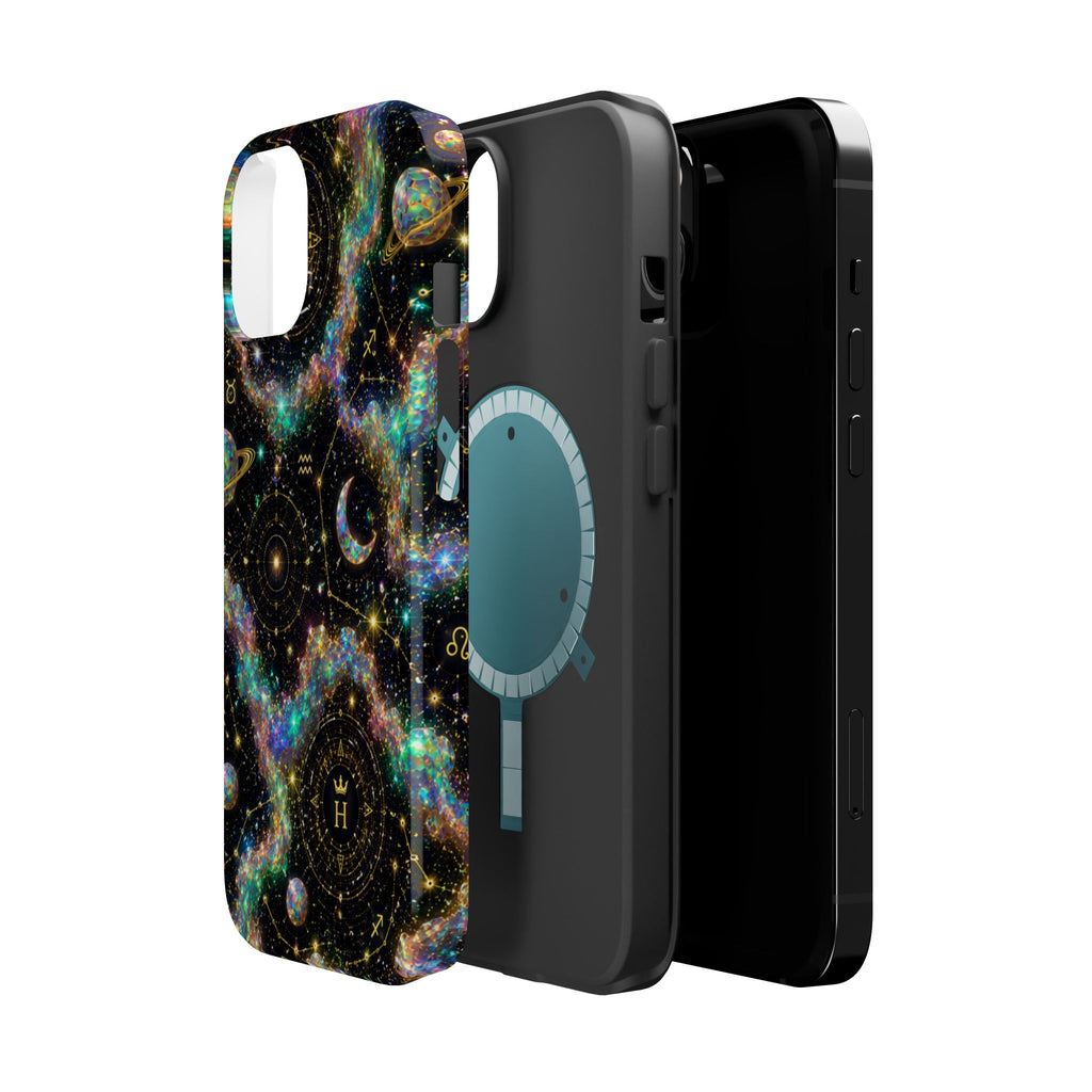 Astrology Galaxy Magnetic Impact Phone Case — Constellation & Moon Protective Cover