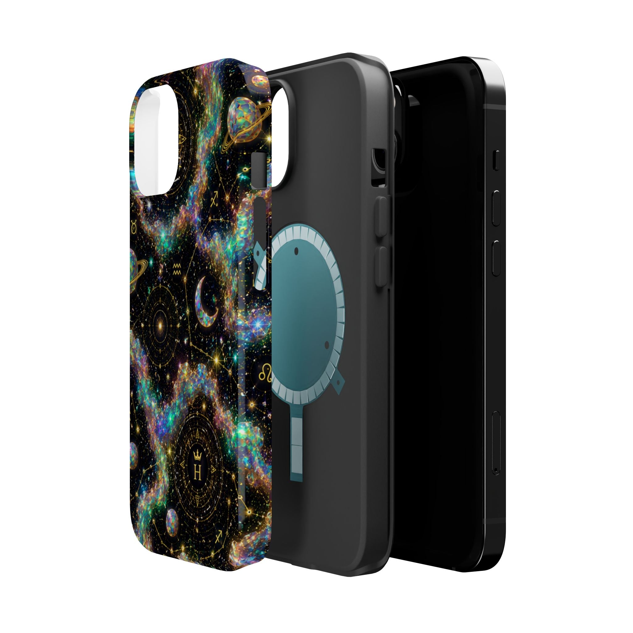 Astrology Galaxy Magnetic Impact Phone Case — Constellation & Moon Protective Cover