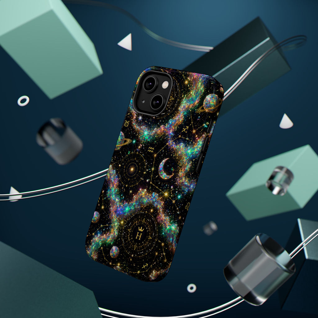 Astrology Galaxy Magnetic Impact Phone Case — Constellation & Moon Protective Cover