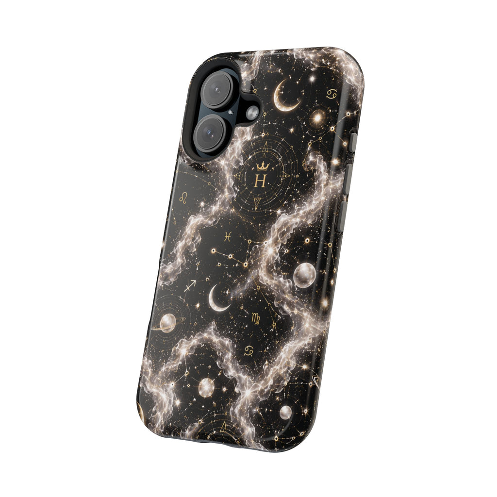 Astrology Galaxy Phone Case — Magnetic Impact-Resistant Cosmic Constellation Design