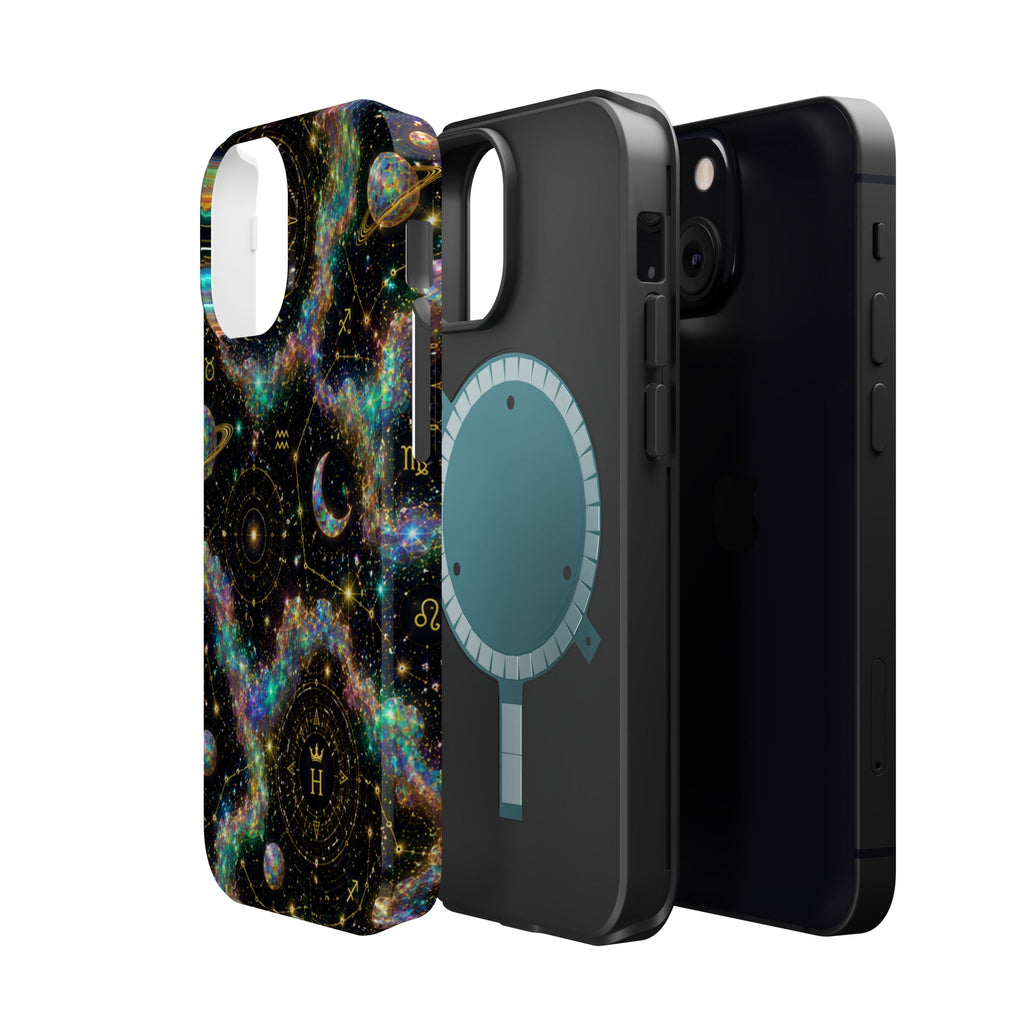 Astrology Galaxy Magnetic Impact Phone Case — Constellation & Moon Protective Cover
