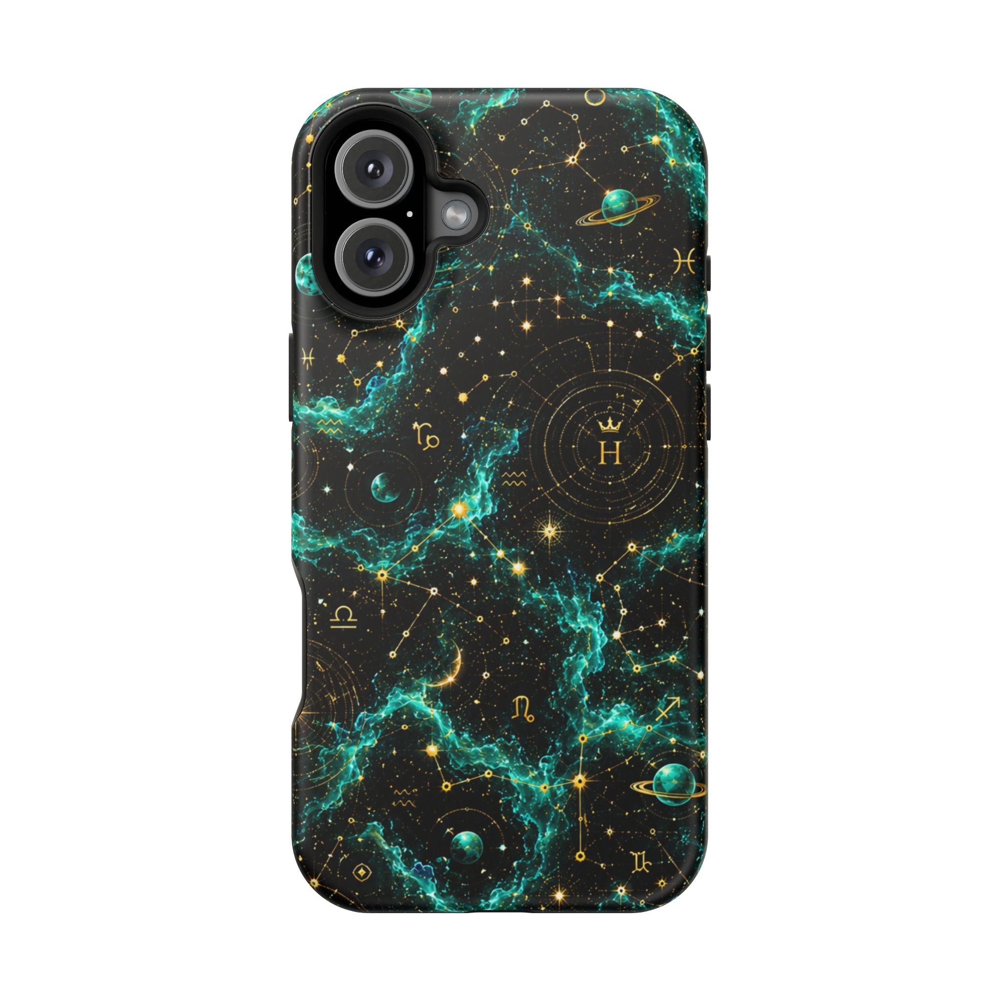 Sagittarius Turquoise Birthstone Phone Case — Black Magnetic Impact-Resistant