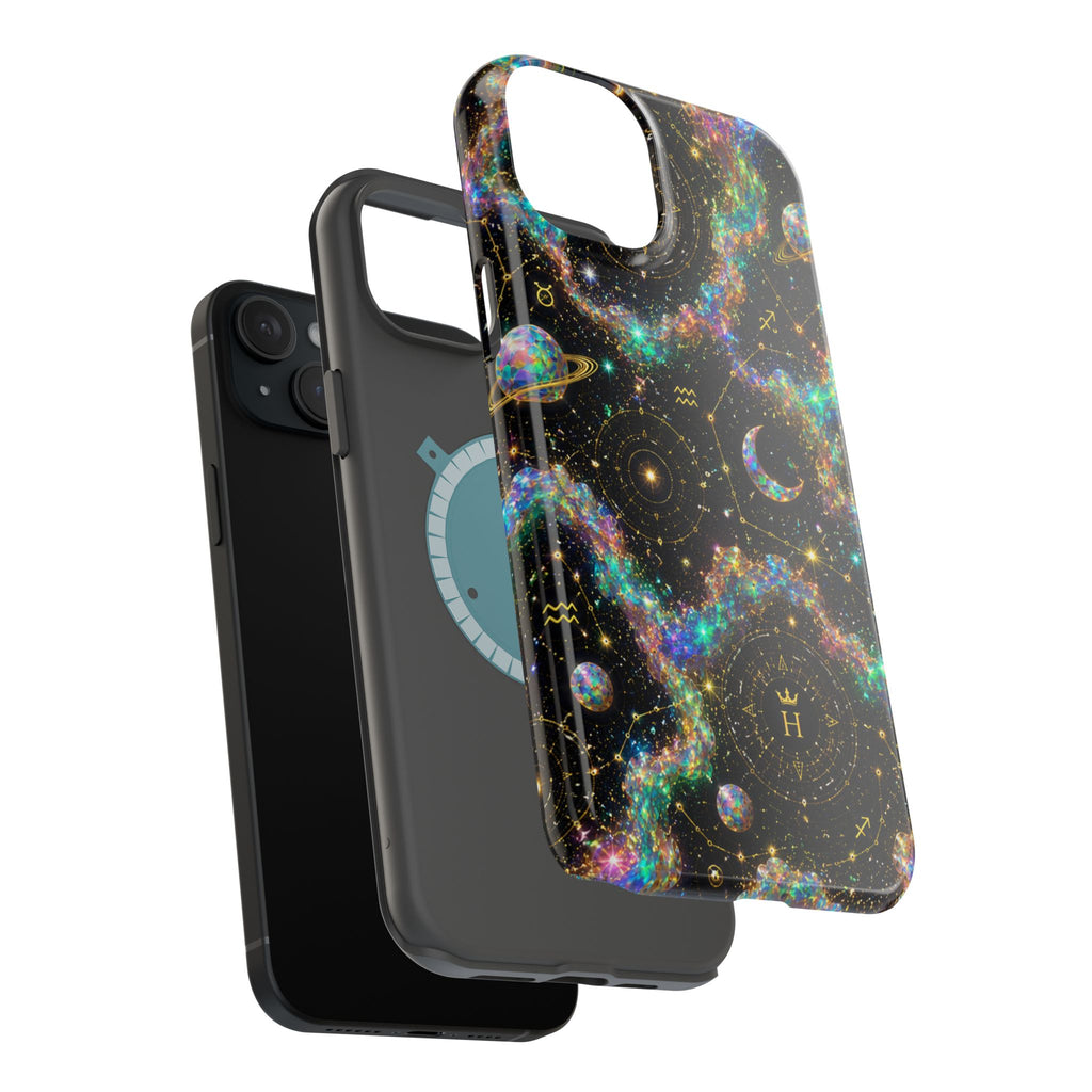 Astrology Galaxy Magnetic Impact Phone Case — Constellation & Moon Protective Cover