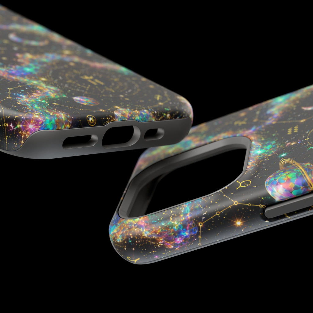 Astrology Galaxy Magnetic Impact Phone Case — Constellation & Moon Protective Cover