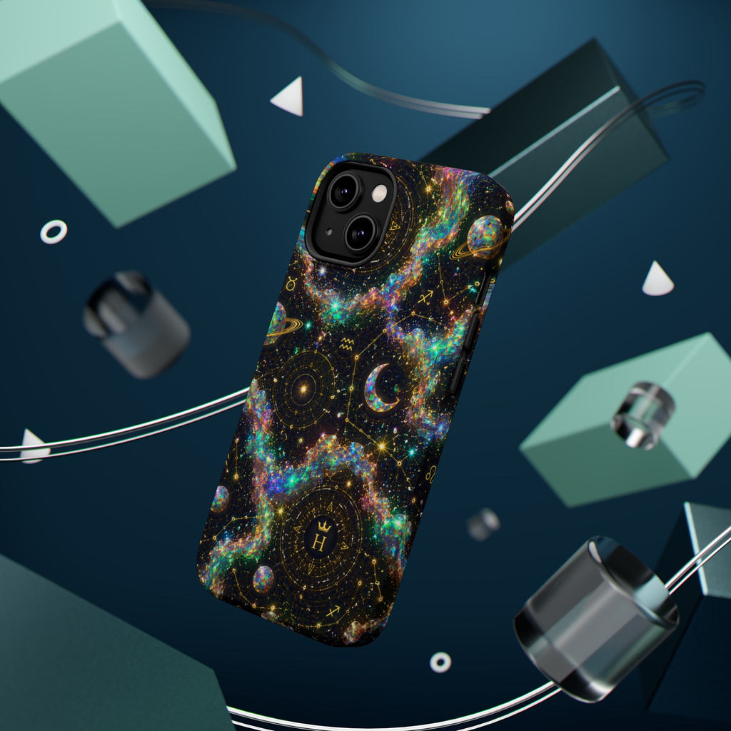 Astrology Galaxy Magnetic Impact Phone Case — Constellation & Moon Protective Cover