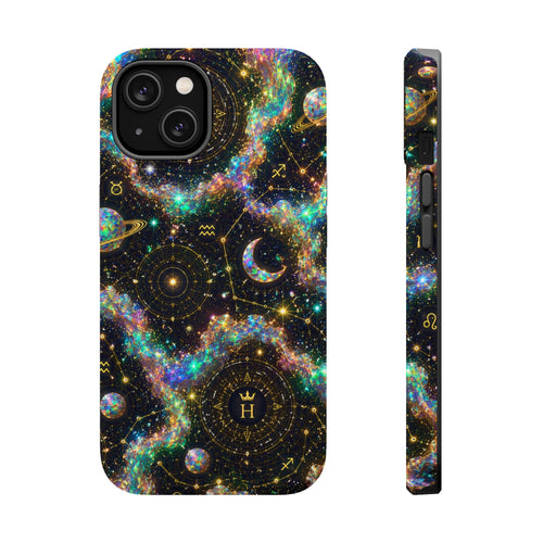 Astrology Galaxy Magnetic Impact Phone Case — Constellation & Moon Protective Cover