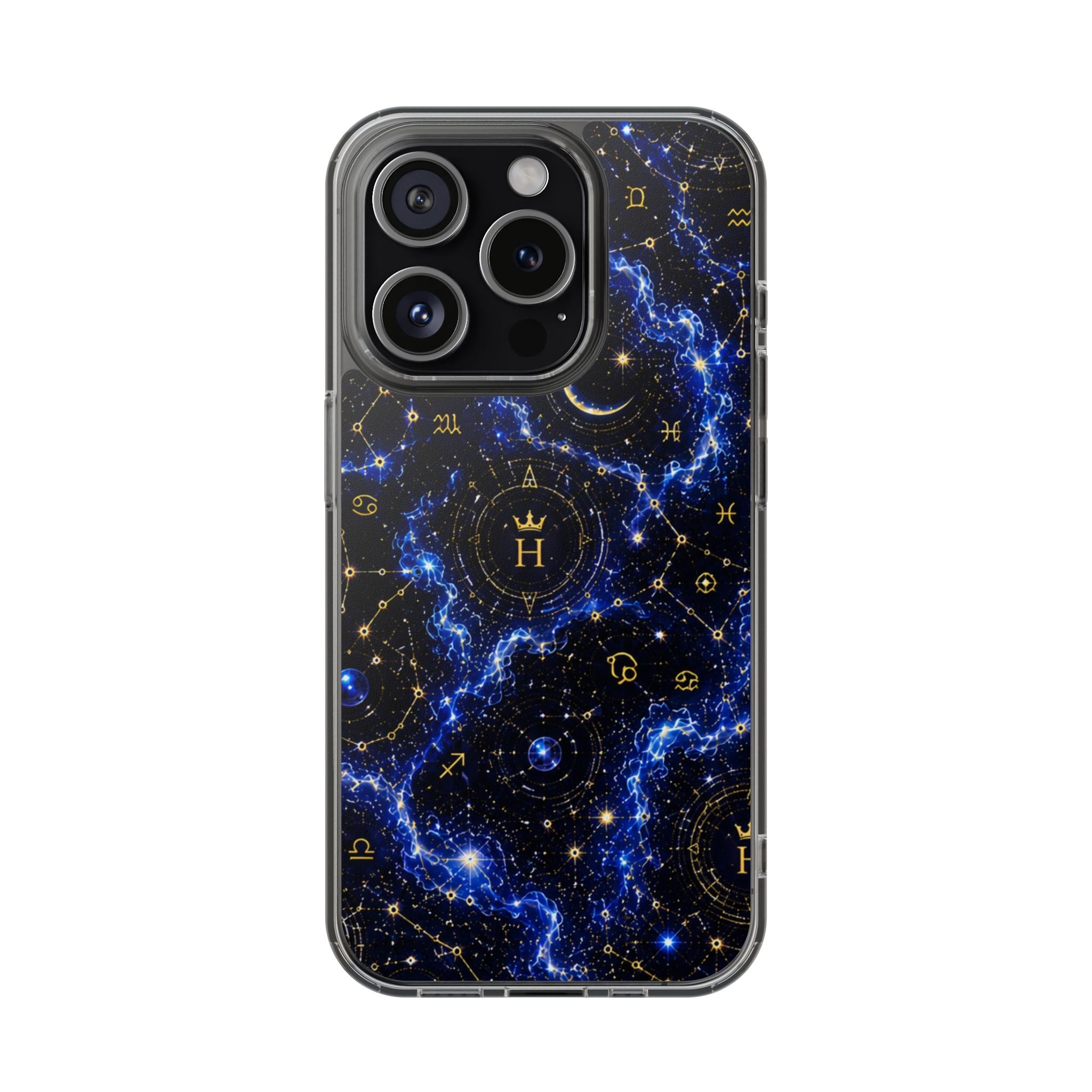Virgo Sapphire Birthstone Phone Case — Clear Magnetic Impact-Resistant