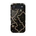 Aries Diamond Birthstone Phone Case — Black Magnetic Impact-Resistant