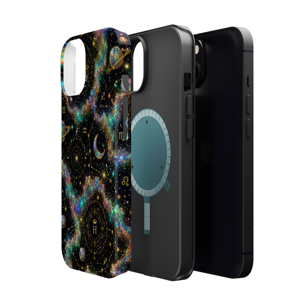 Astrology Galaxy Magnetic Impact Phone Case — Constellation & Moon Protective Cover