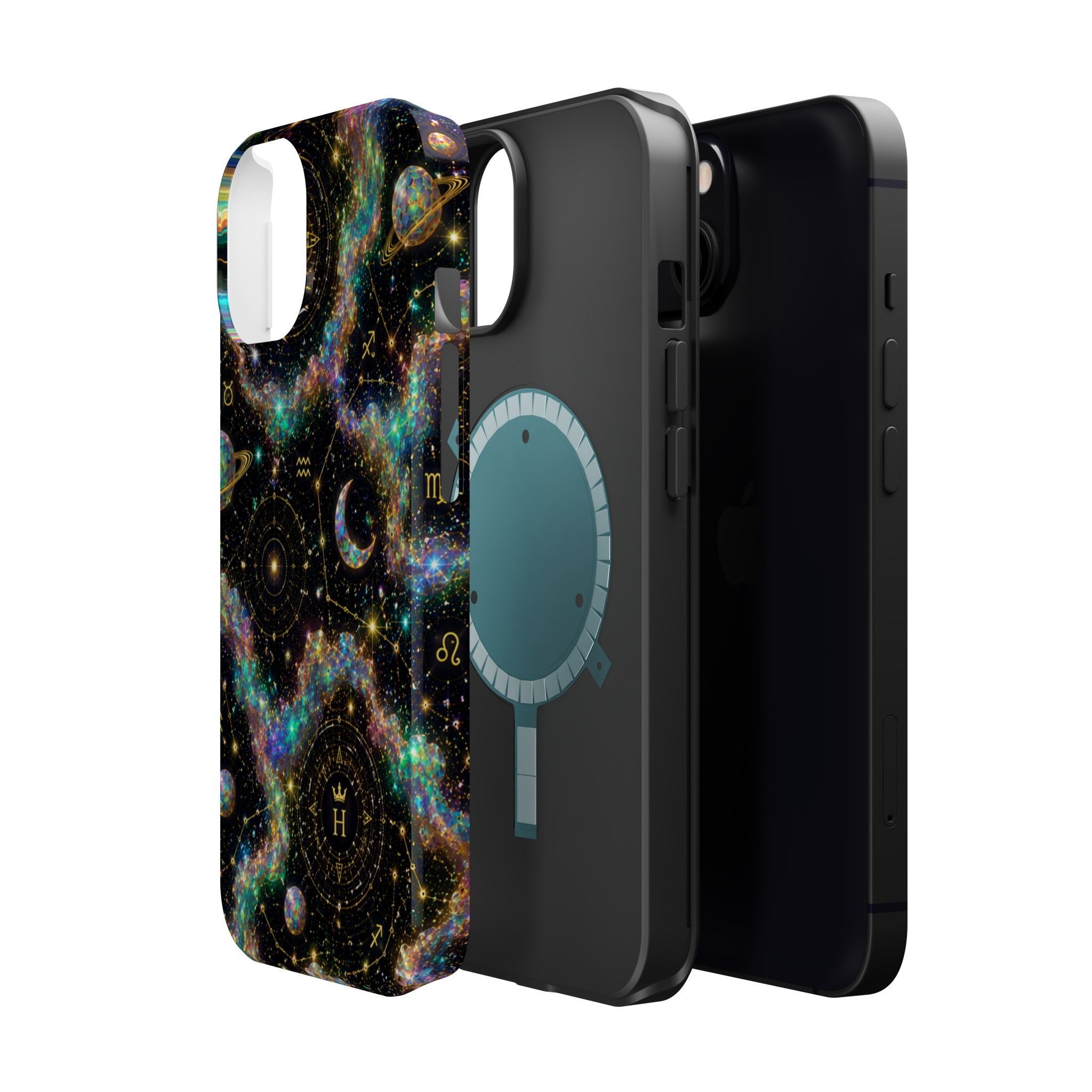 Astrology Galaxy Magnetic Impact Phone Case — Constellation & Moon Protective Cover