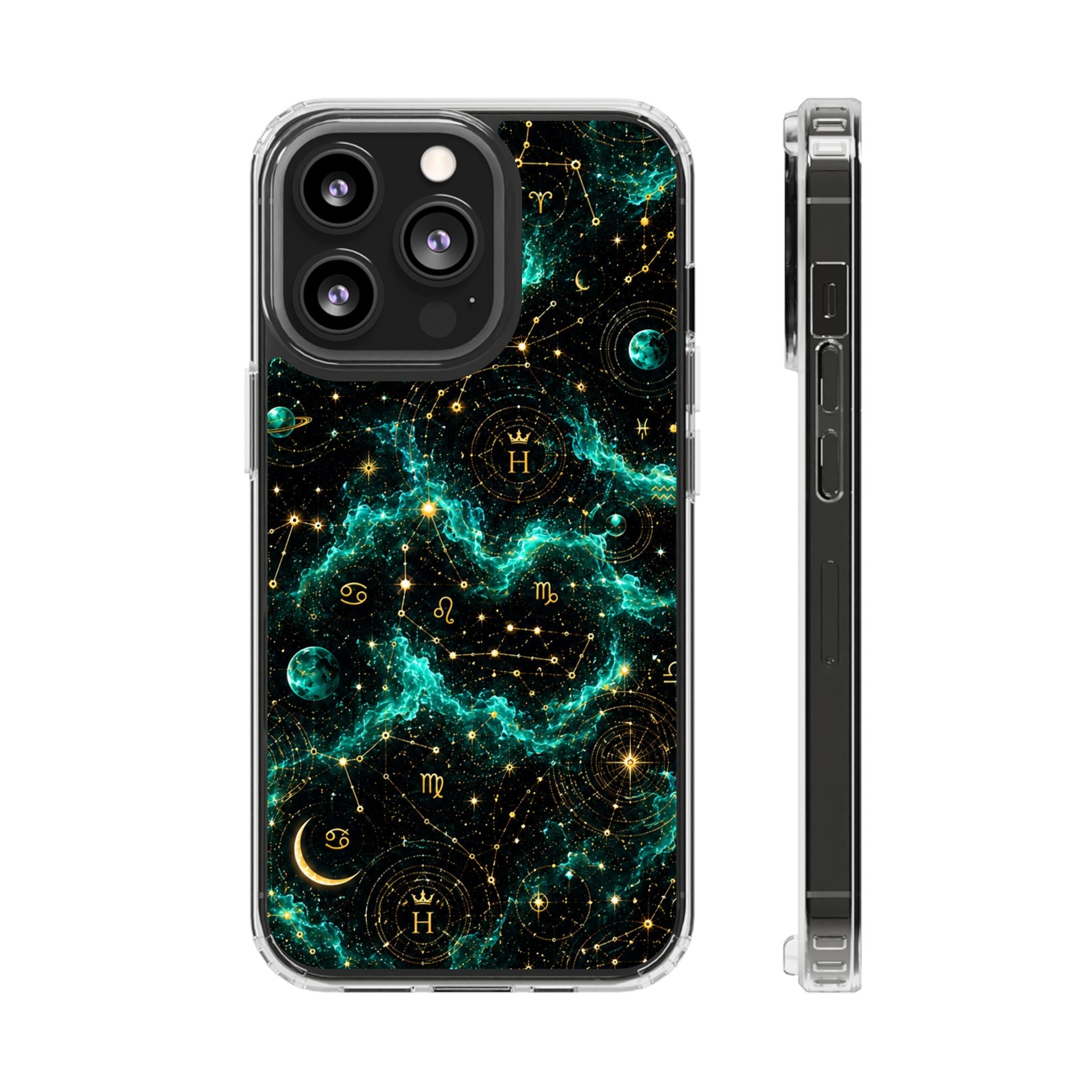 Sagittarius Turquoise Birthstone Phone Case — Clear Magnetic Impact-Resistant