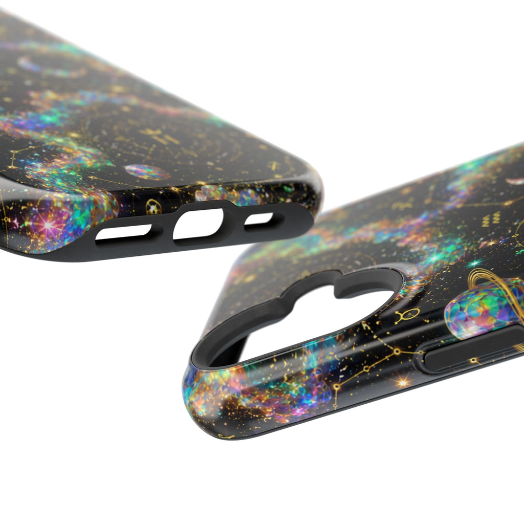 Astrology Galaxy Magnetic Impact Phone Case — Constellation & Moon Protective Cover