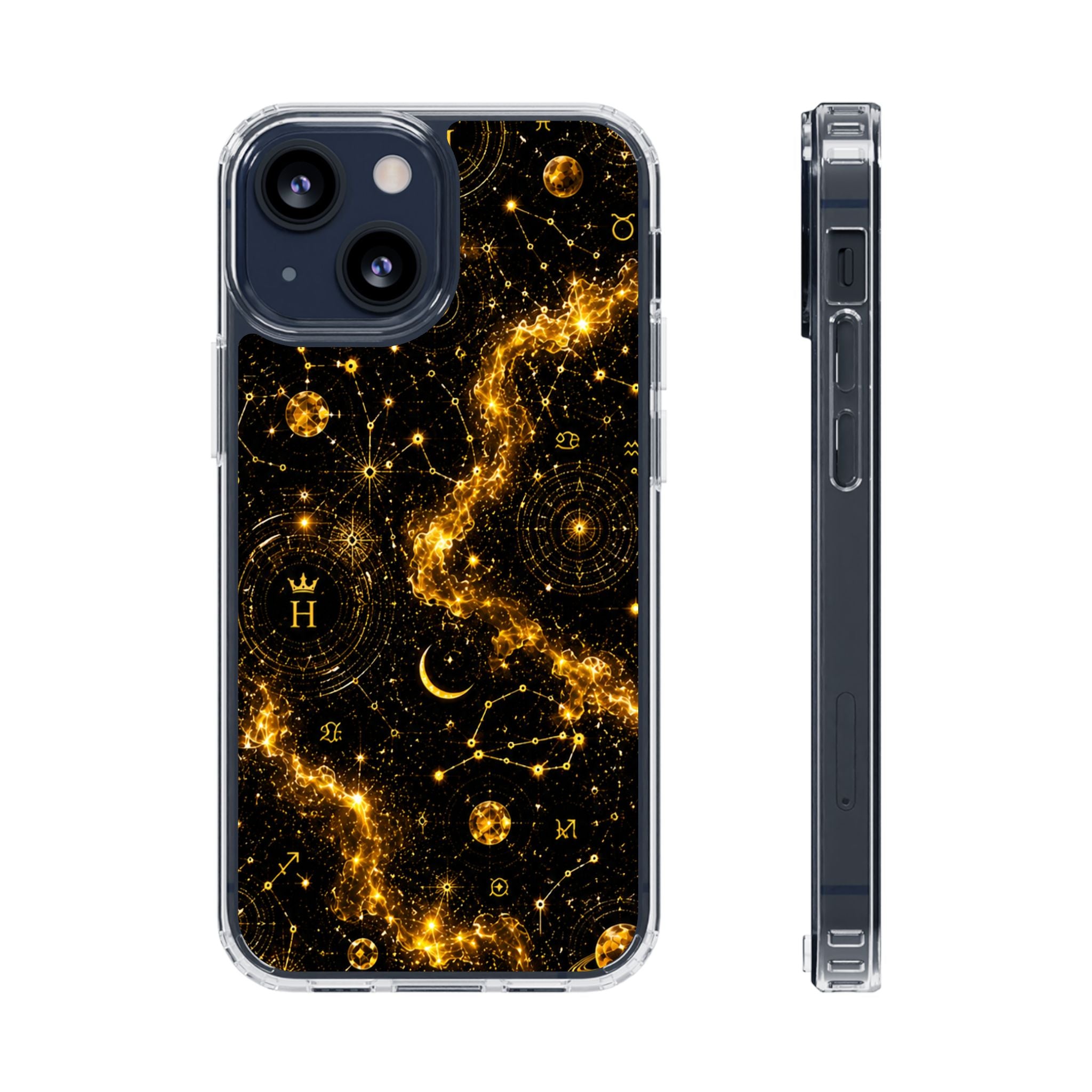 Scorpio Topaz Birthstone Phone Case — Clear Magnetic Impact-Resistant