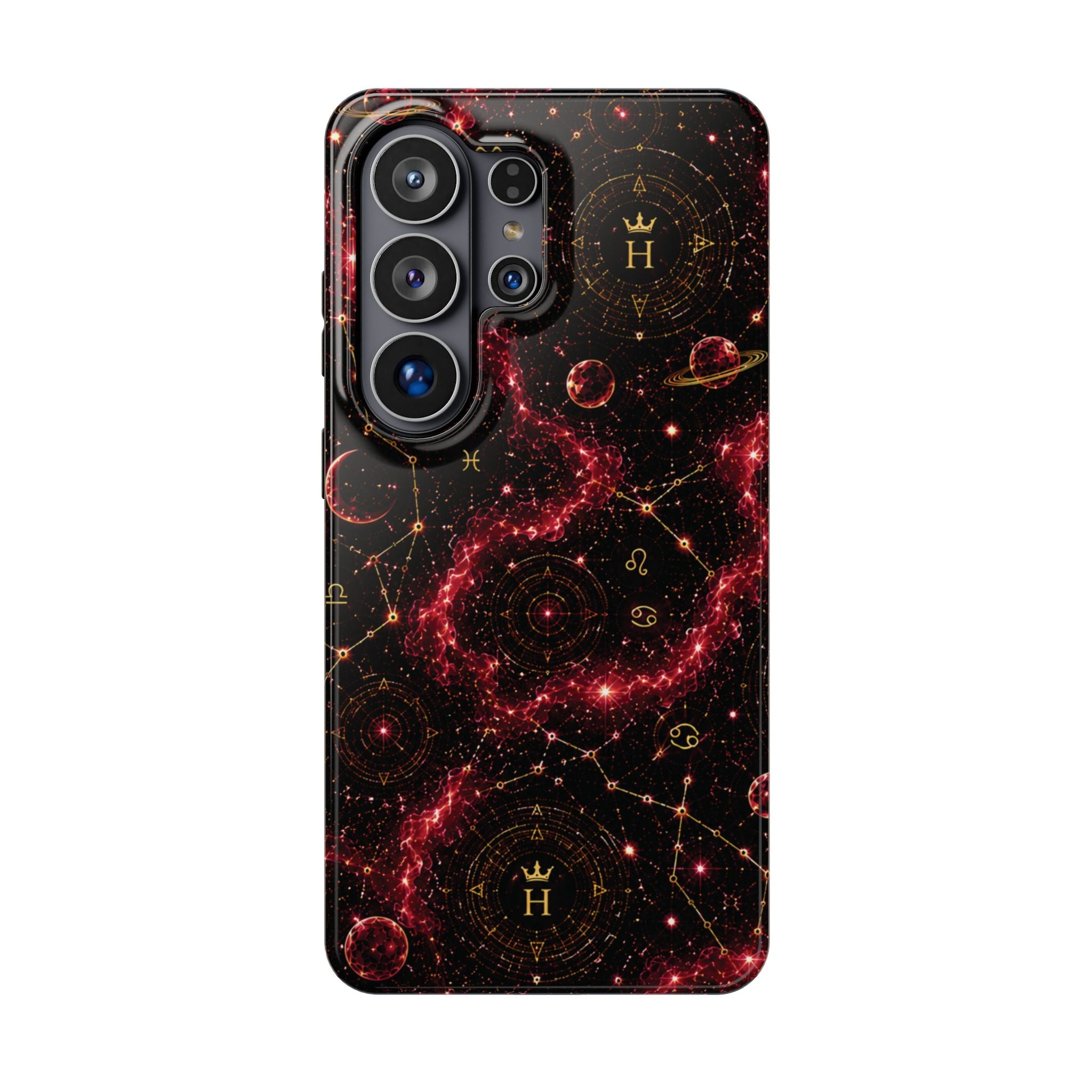 Cancer Ruby Birthstone Phone Case — Black Magnetic Impact-Resistant