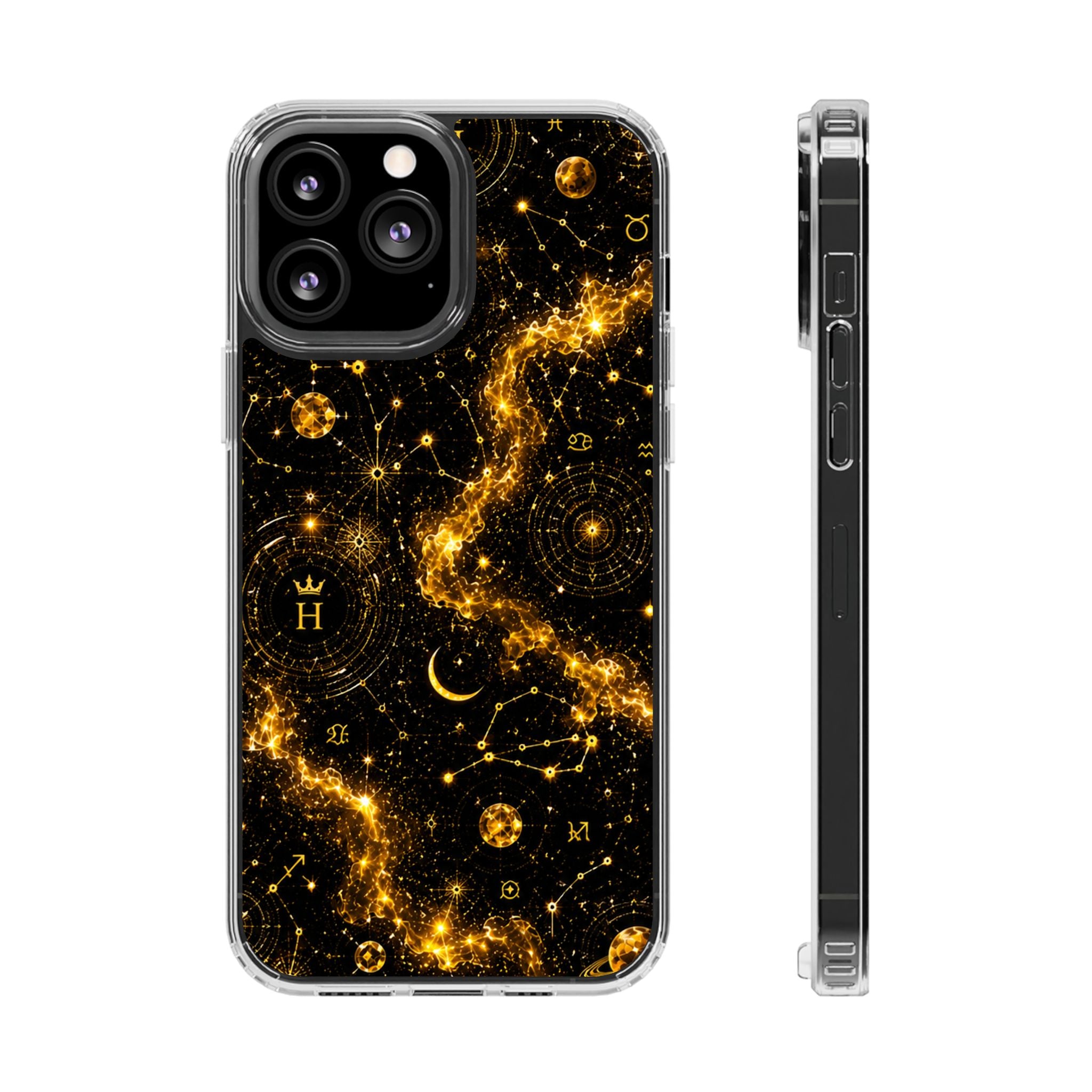 Scorpio Topaz Birthstone Phone Case — Clear Magnetic Impact-Resistant