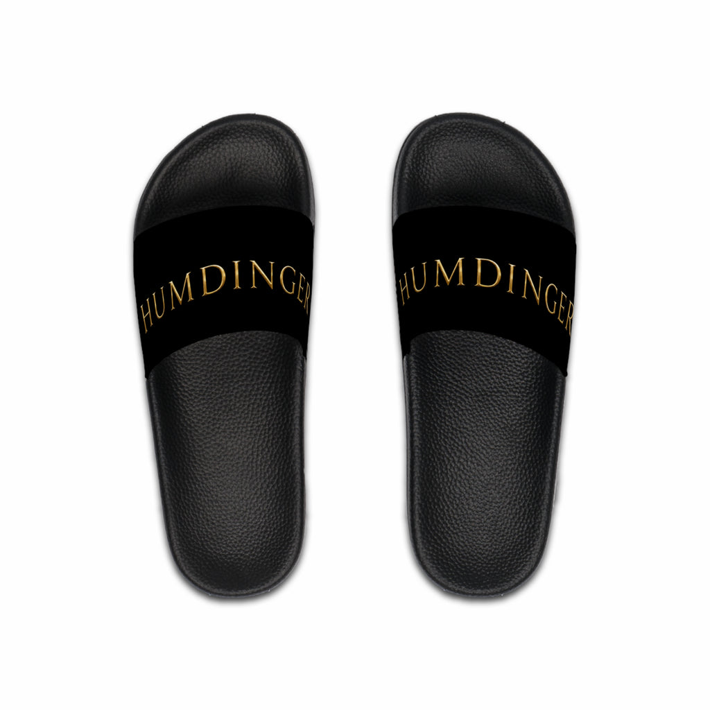 Humdinger Black & Gold Men's Slide Sandals
