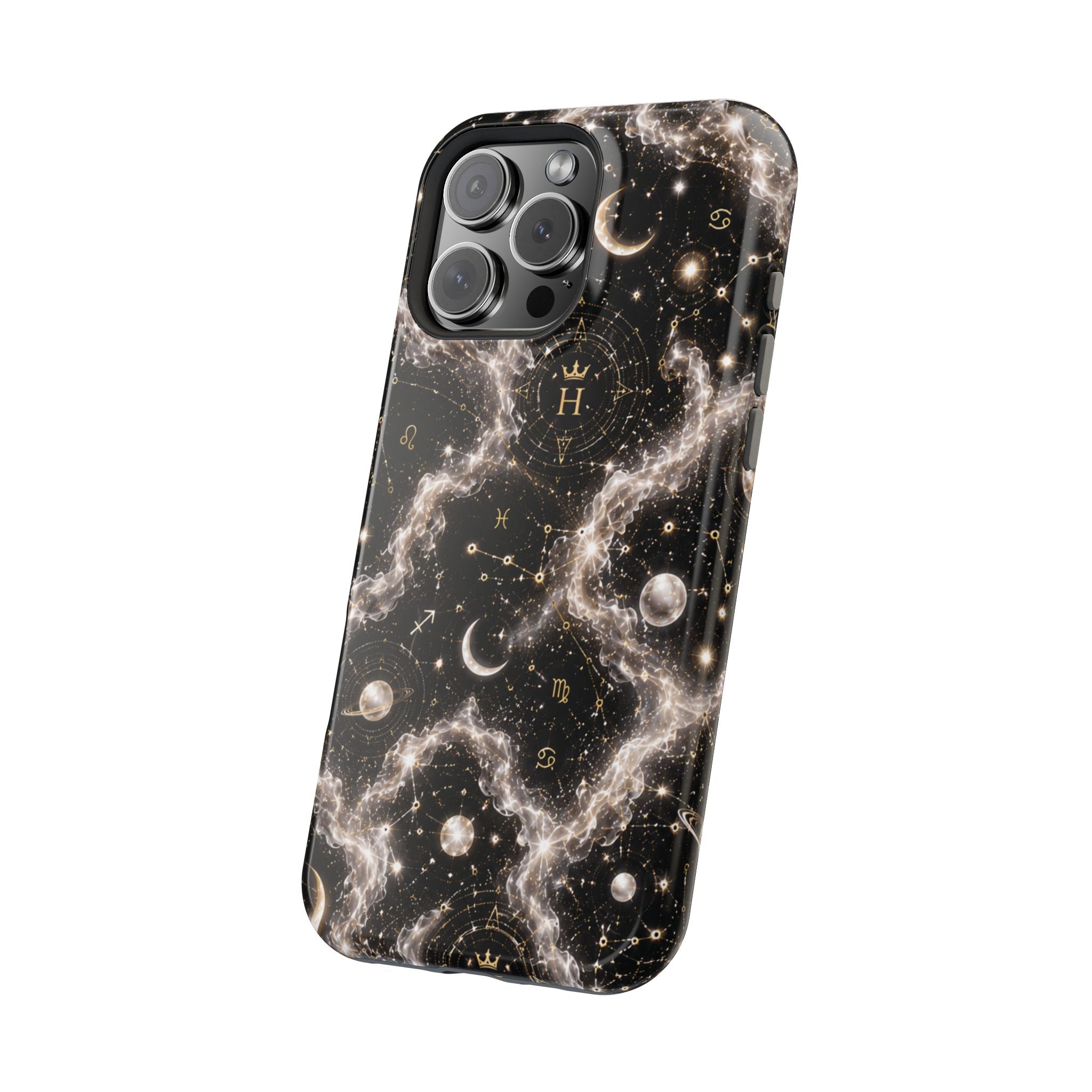 Astrology Galaxy Phone Case — Magnetic Impact-Resistant Cosmic Constellation Design