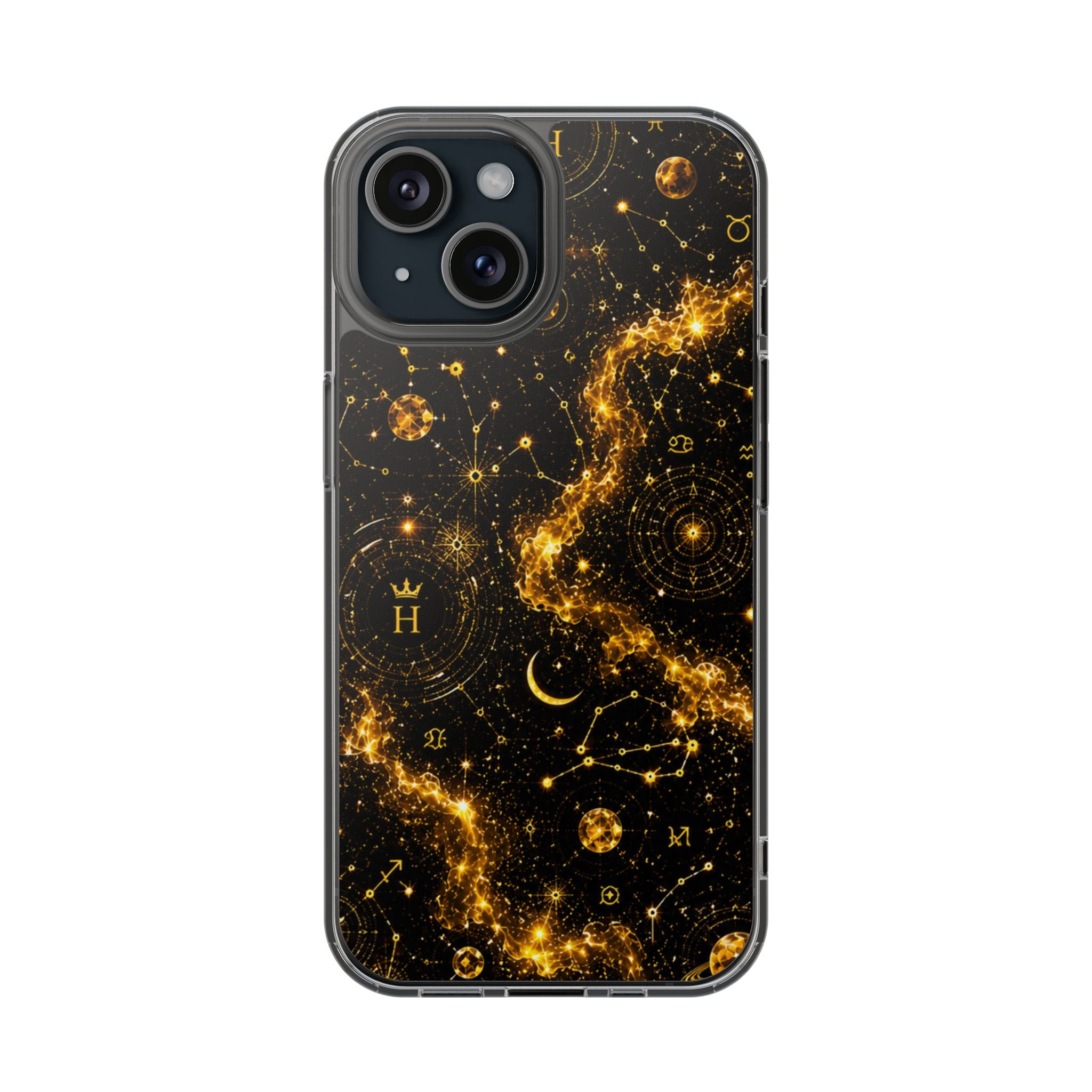 Scorpio Topaz Birthstone Phone Case — Clear Magnetic Impact-Resistant
