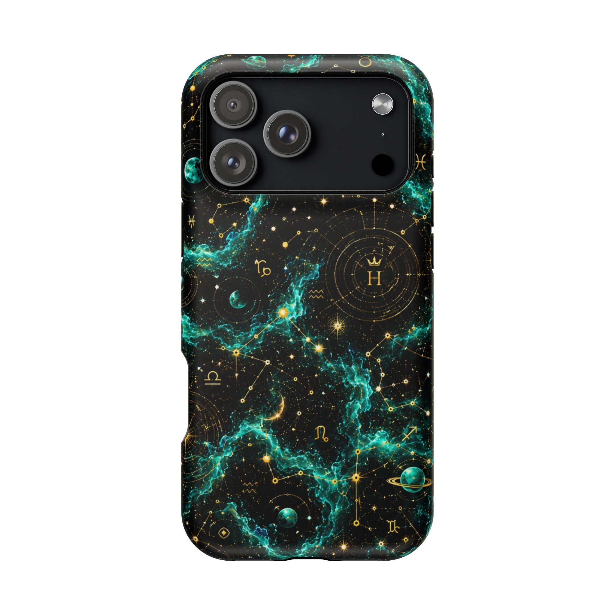 Sagittarius Turquoise Birthstone Phone Case — Black Magnetic Impact-Resistant