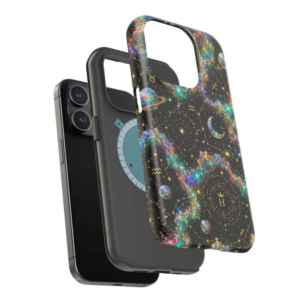 Astrology Galaxy Magnetic Impact Phone Case — Constellation & Moon Protective Cover