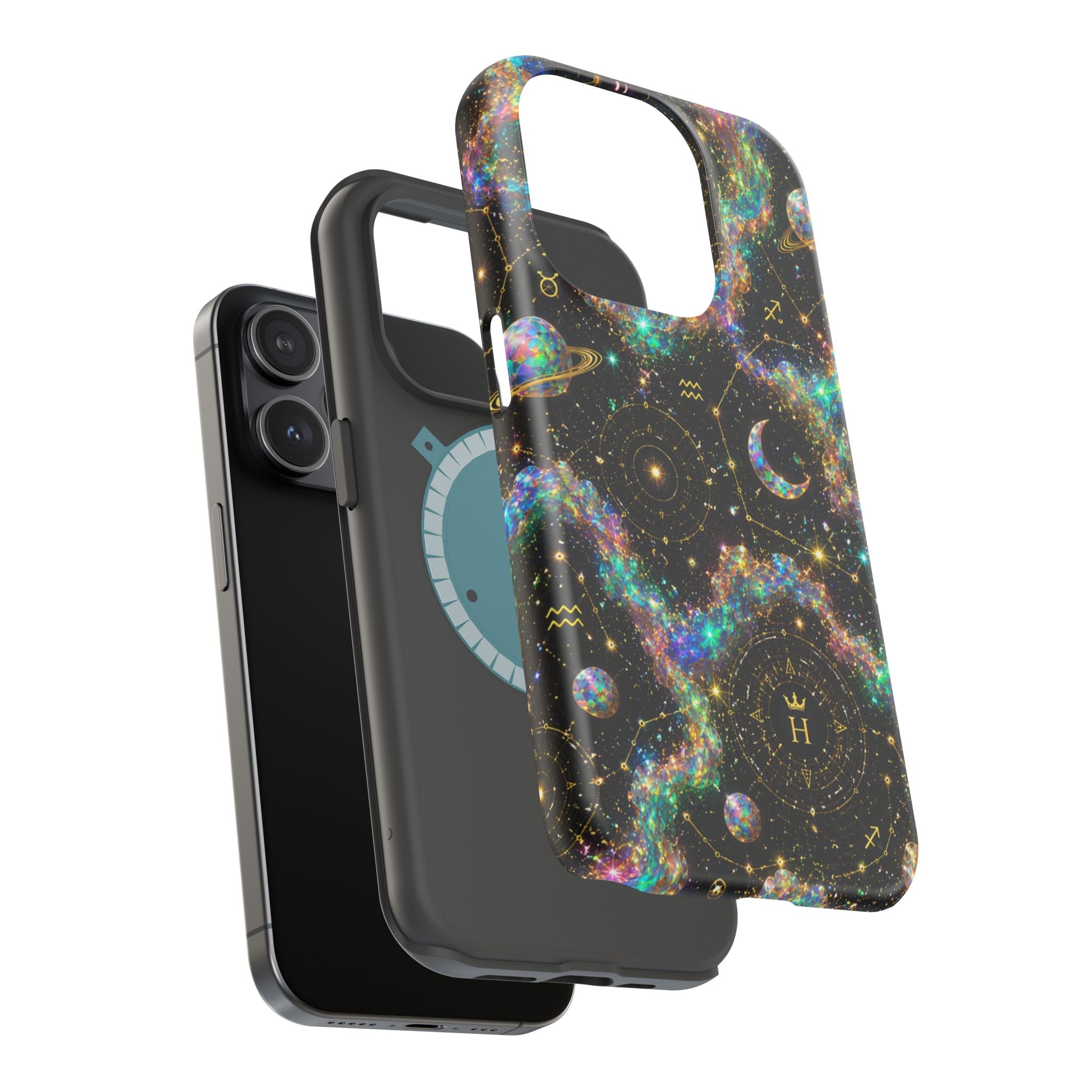 Astrology Galaxy Magnetic Impact Phone Case — Constellation & Moon Protective Cover