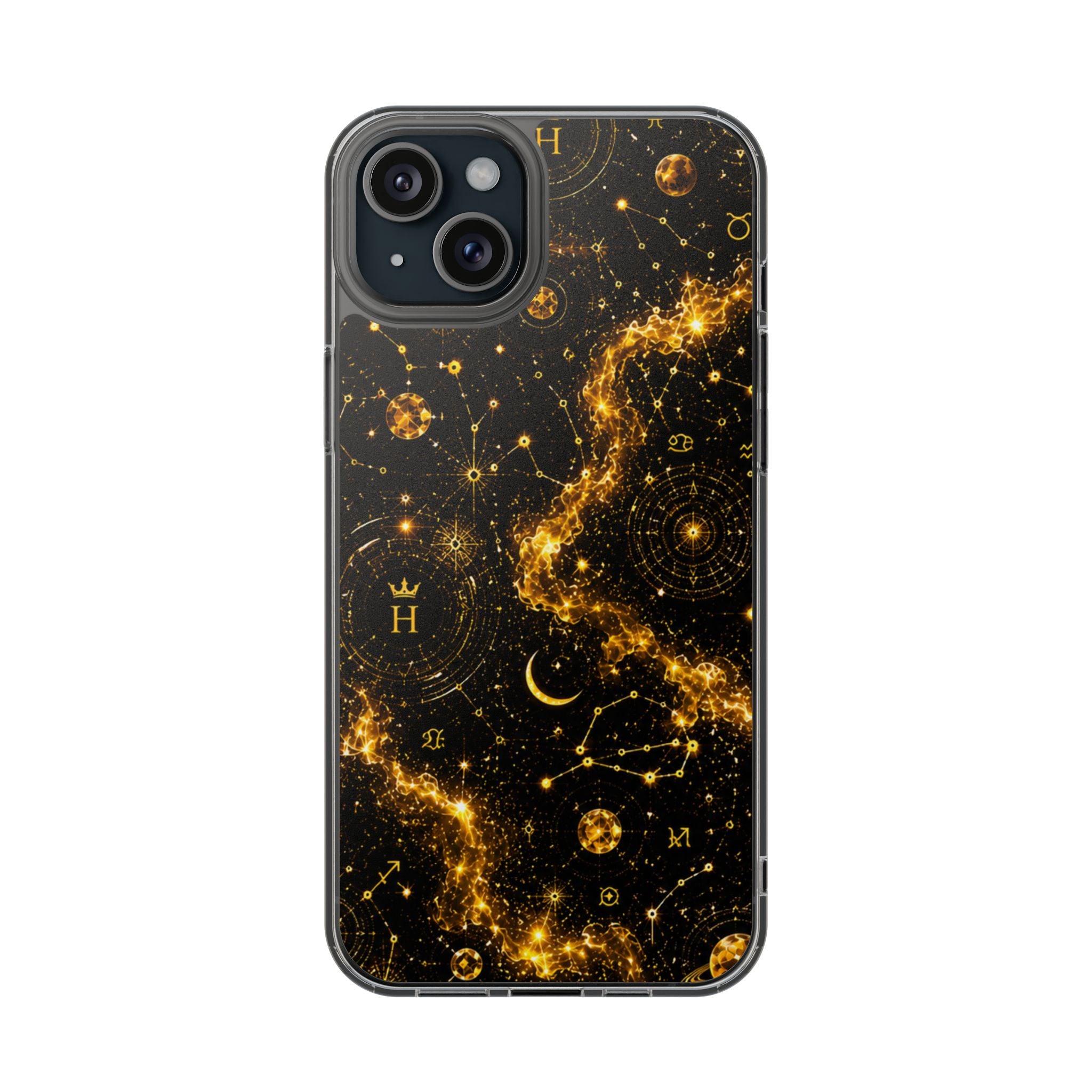 Scorpio Topaz Birthstone Phone Case — Clear Magnetic Impact-Resistant