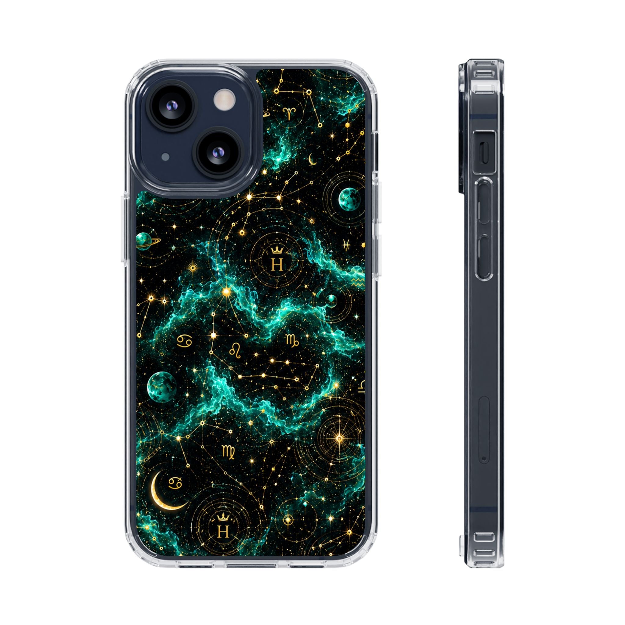 Sagittarius Turquoise Birthstone Phone Case — Clear Magnetic Impact-Resistant