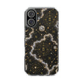 Zodiac Constellation Clear Magnetic Phone Case — Gold Celestial Galaxy Design
