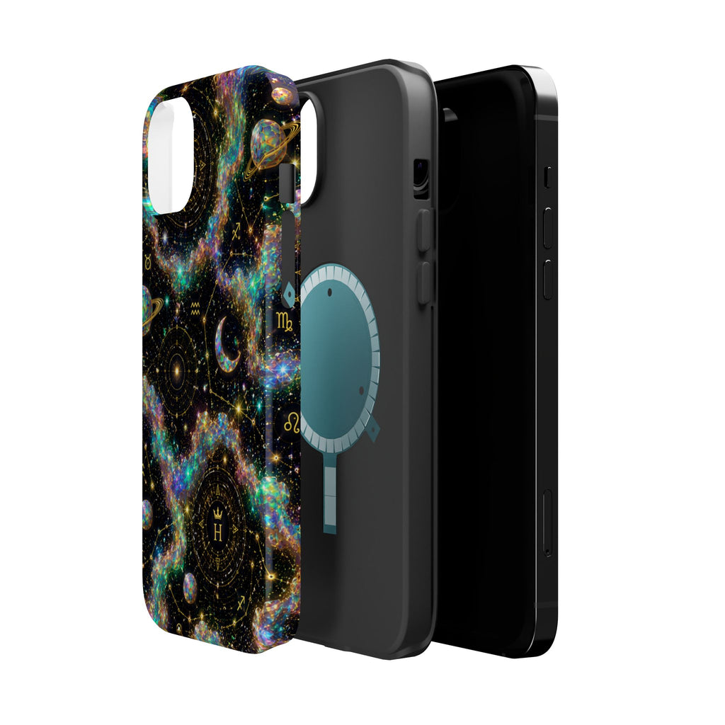 Astrology Galaxy Magnetic Impact Phone Case — Constellation & Moon Protective Cover