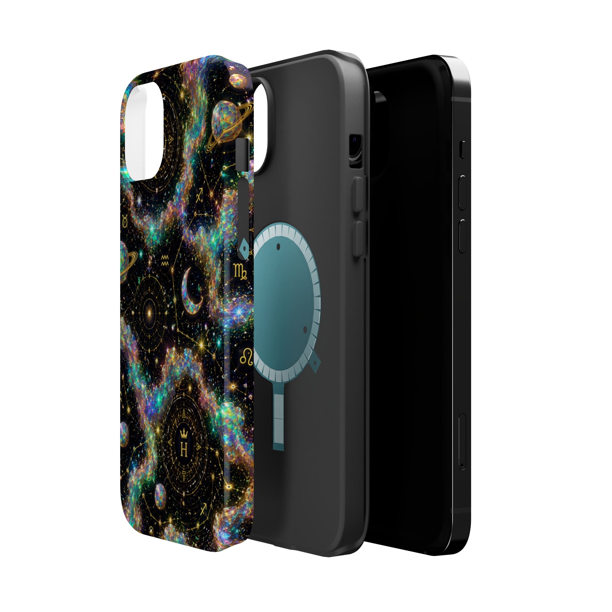 Astrology Galaxy Magnetic Impact Phone Case — Constellation & Moon Protective Cover