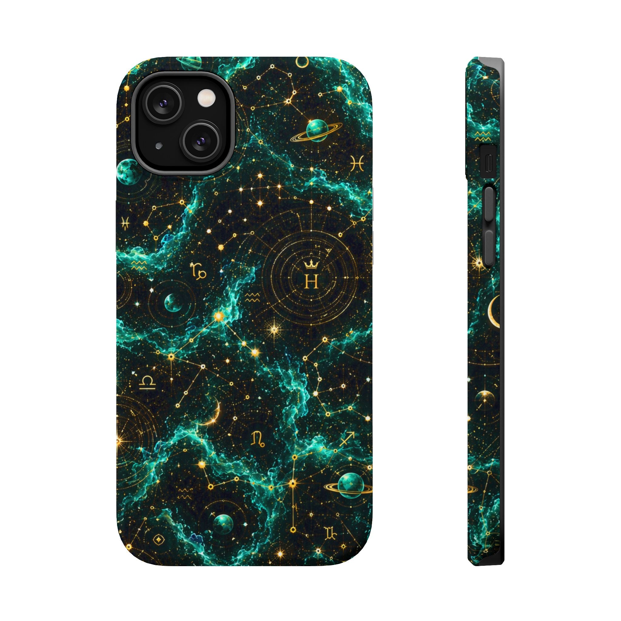 Sagittarius Turquoise Birthstone Phone Case — Black Magnetic Impact-Resistant
