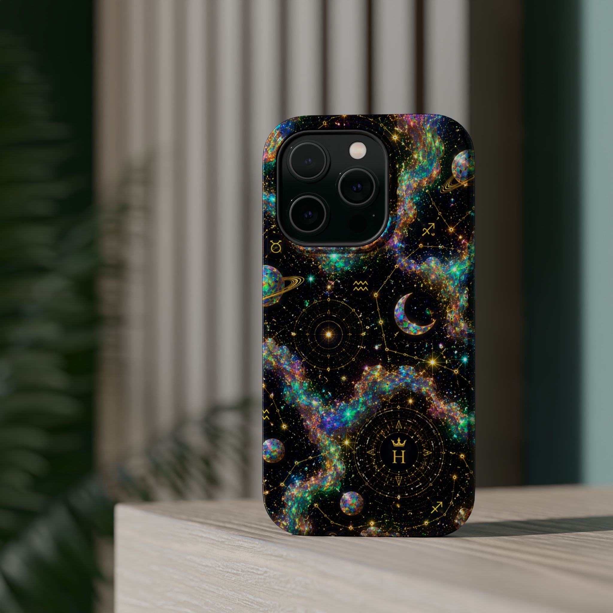 Astrology Galaxy Magnetic Impact Phone Case — Constellation & Moon Protective Cover