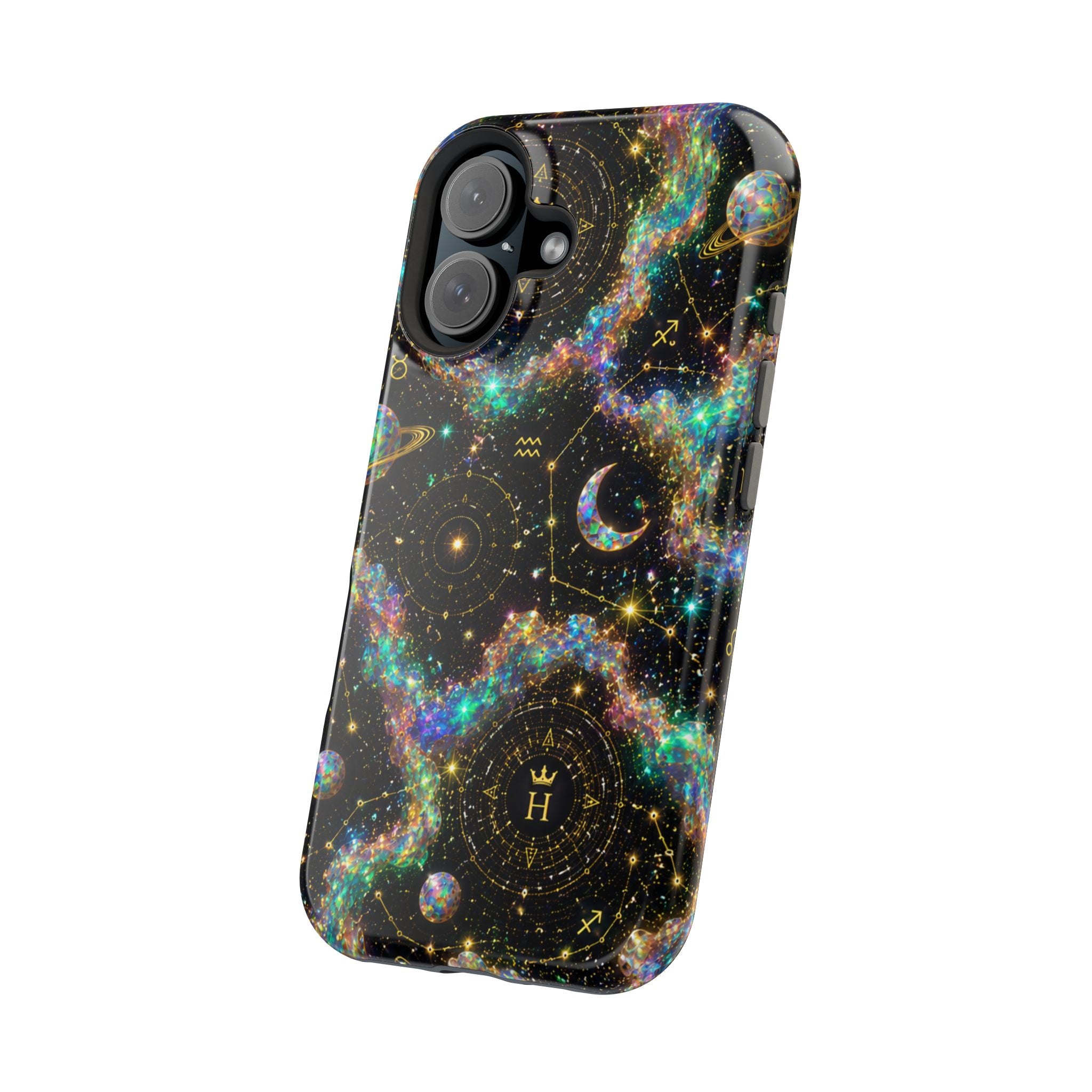 Astrology Galaxy Magnetic Impact Phone Case — Constellation & Moon Protective Cover