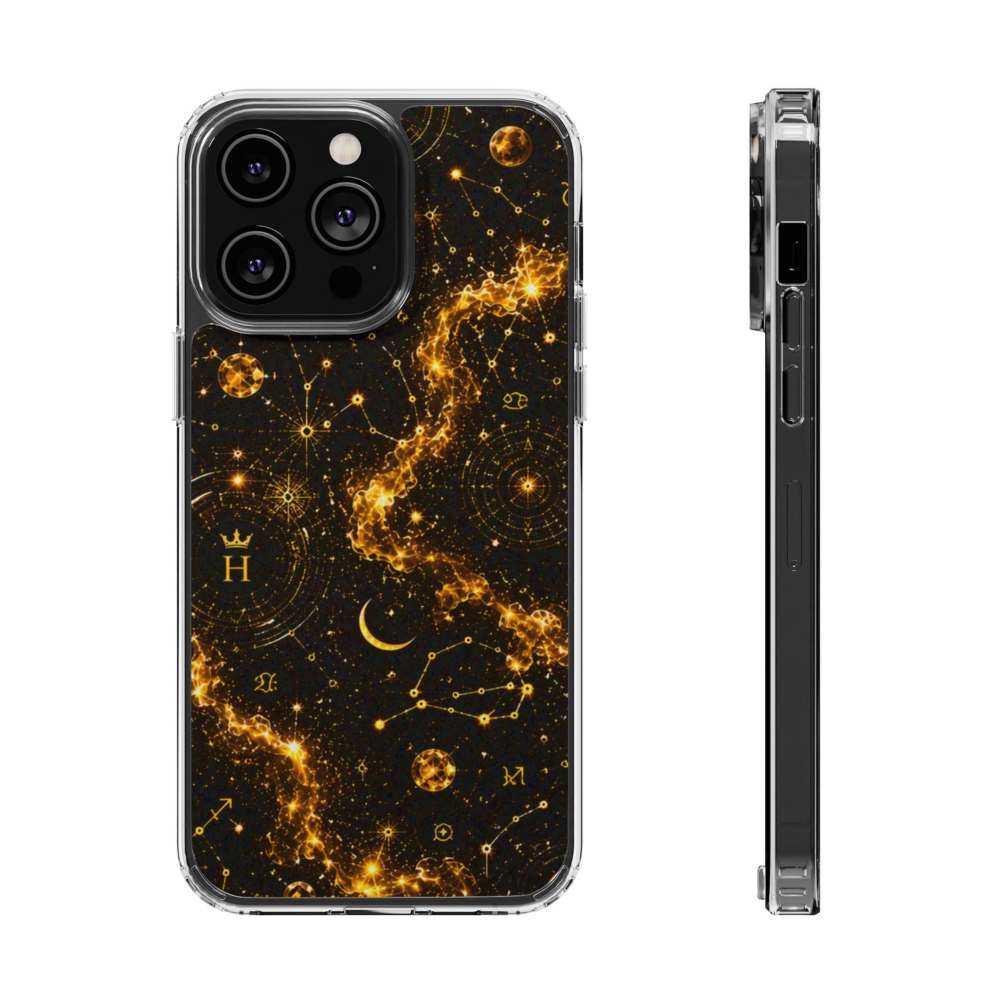 Scorpio Topaz Birthstone Phone Case — Clear Magnetic Impact-Resistant
