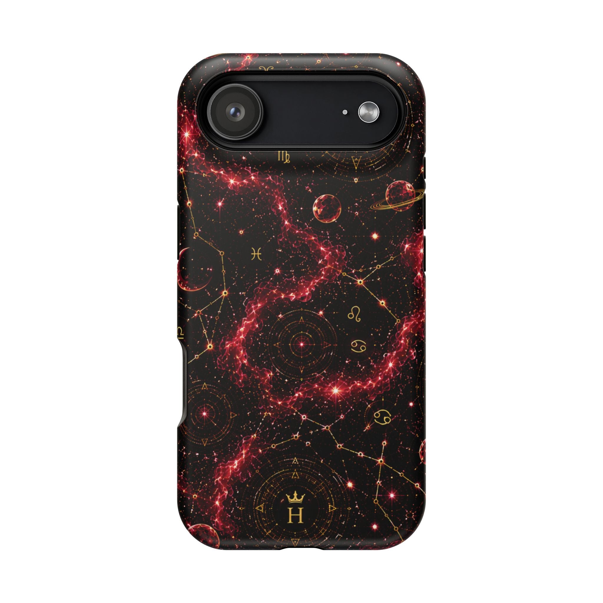 Cancer Ruby Birthstone Phone Case — Black Magnetic Impact-Resistant