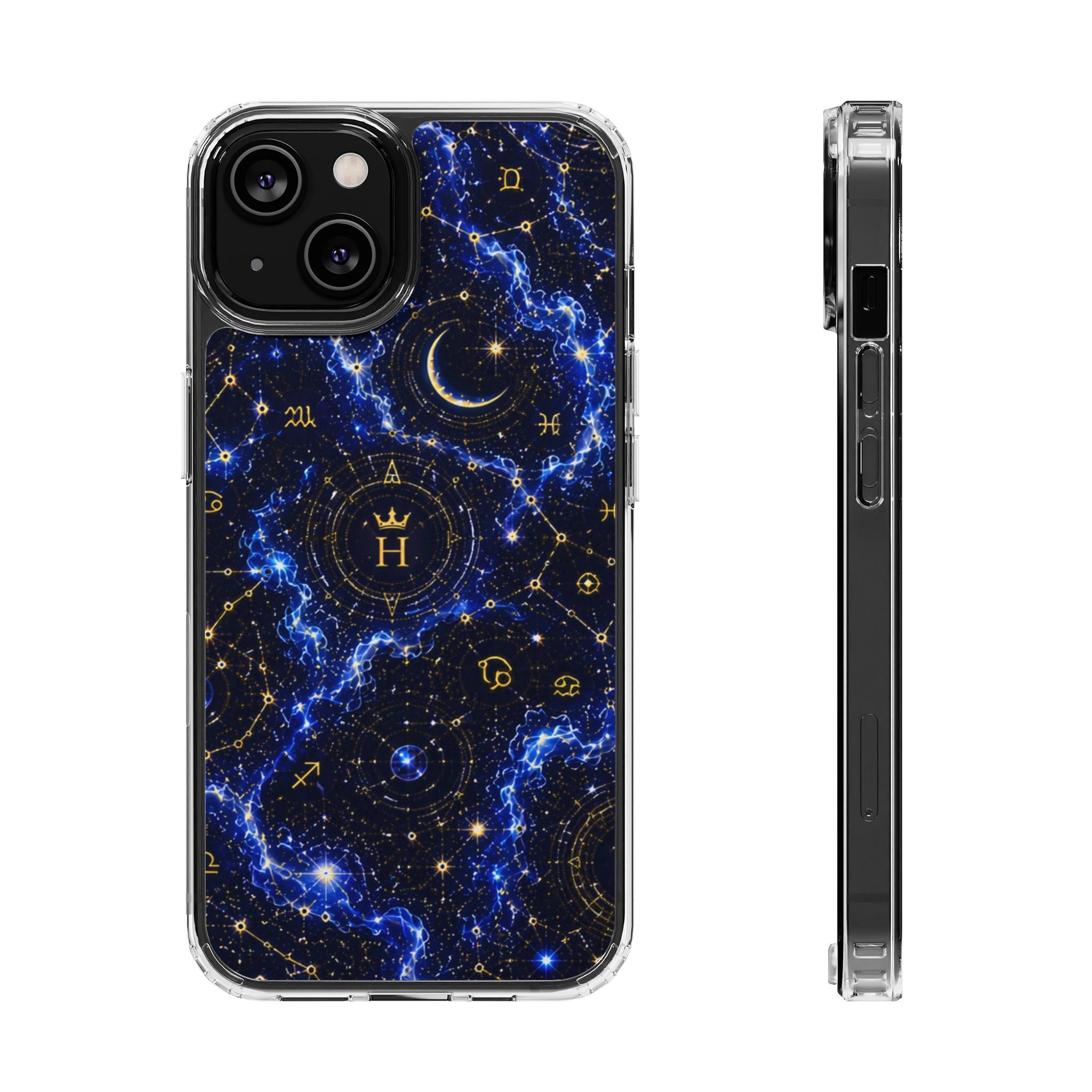 Virgo Sapphire Birthstone Phone Case — Clear Magnetic Impact-Resistant