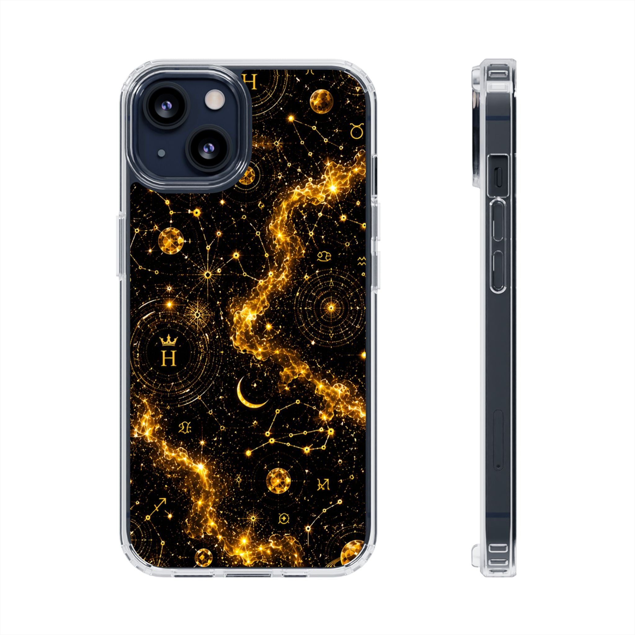 Scorpio Topaz Birthstone Phone Case — Clear Magnetic Impact-Resistant