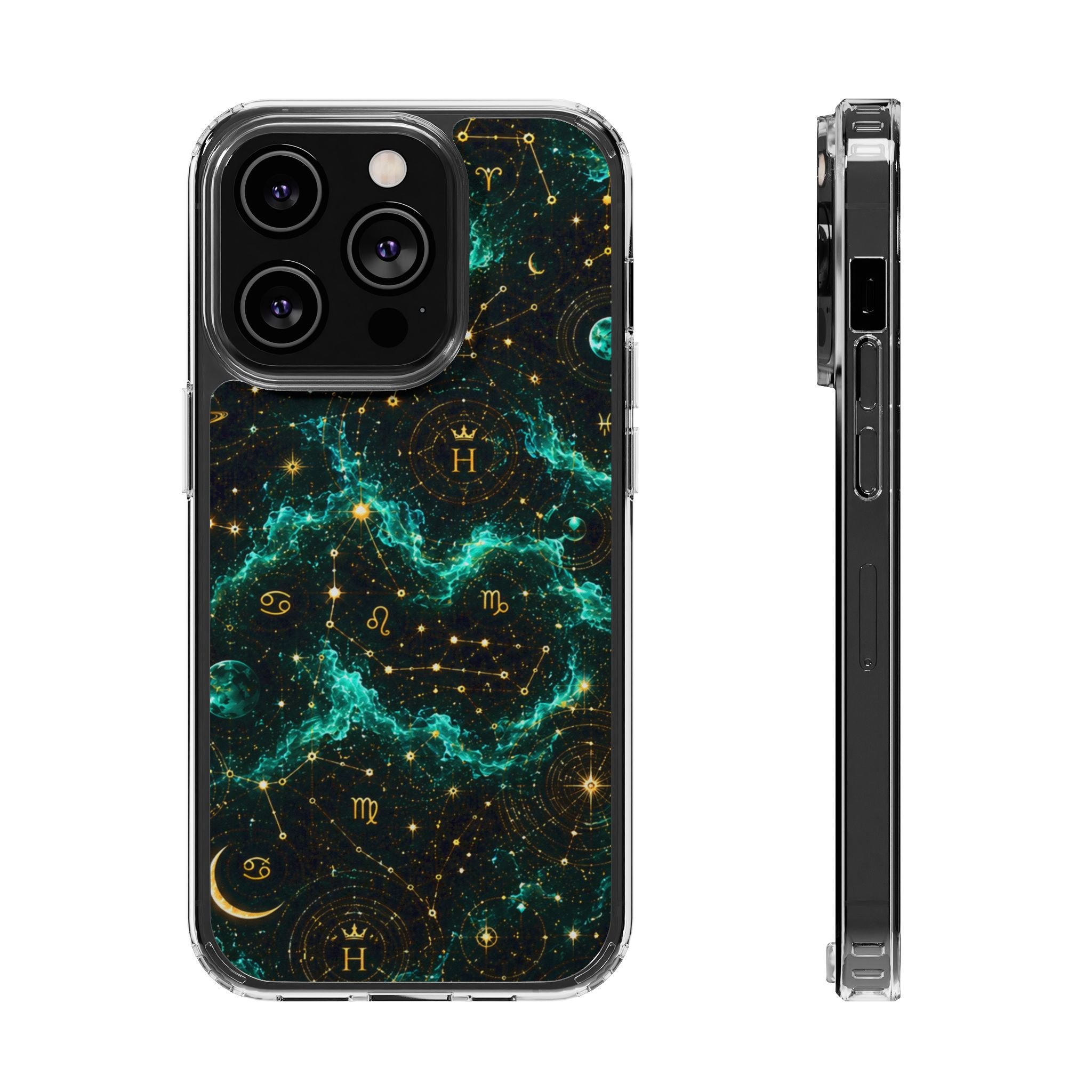 Sagittarius Turquoise Birthstone Phone Case — Clear Magnetic Impact-Resistant