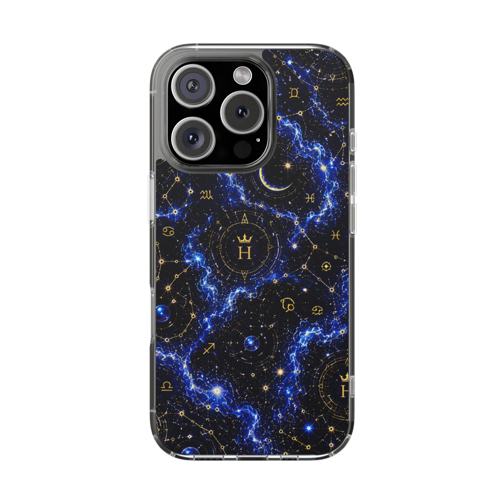 Virgo Sapphire Birthstone Phone Case — Clear Magnetic Impact-Resistant