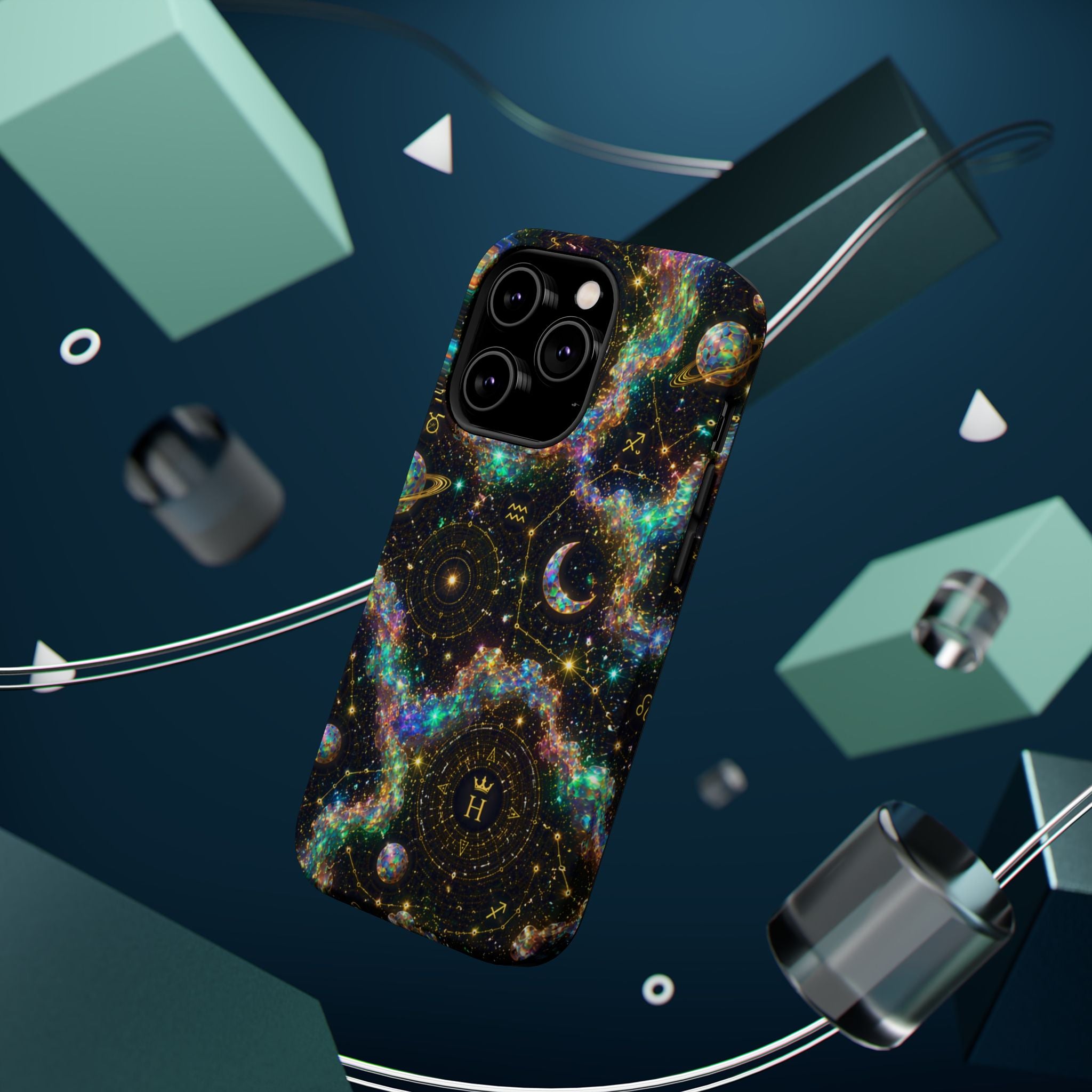 Astrology Galaxy Magnetic Impact Phone Case — Constellation & Moon Protective Cover