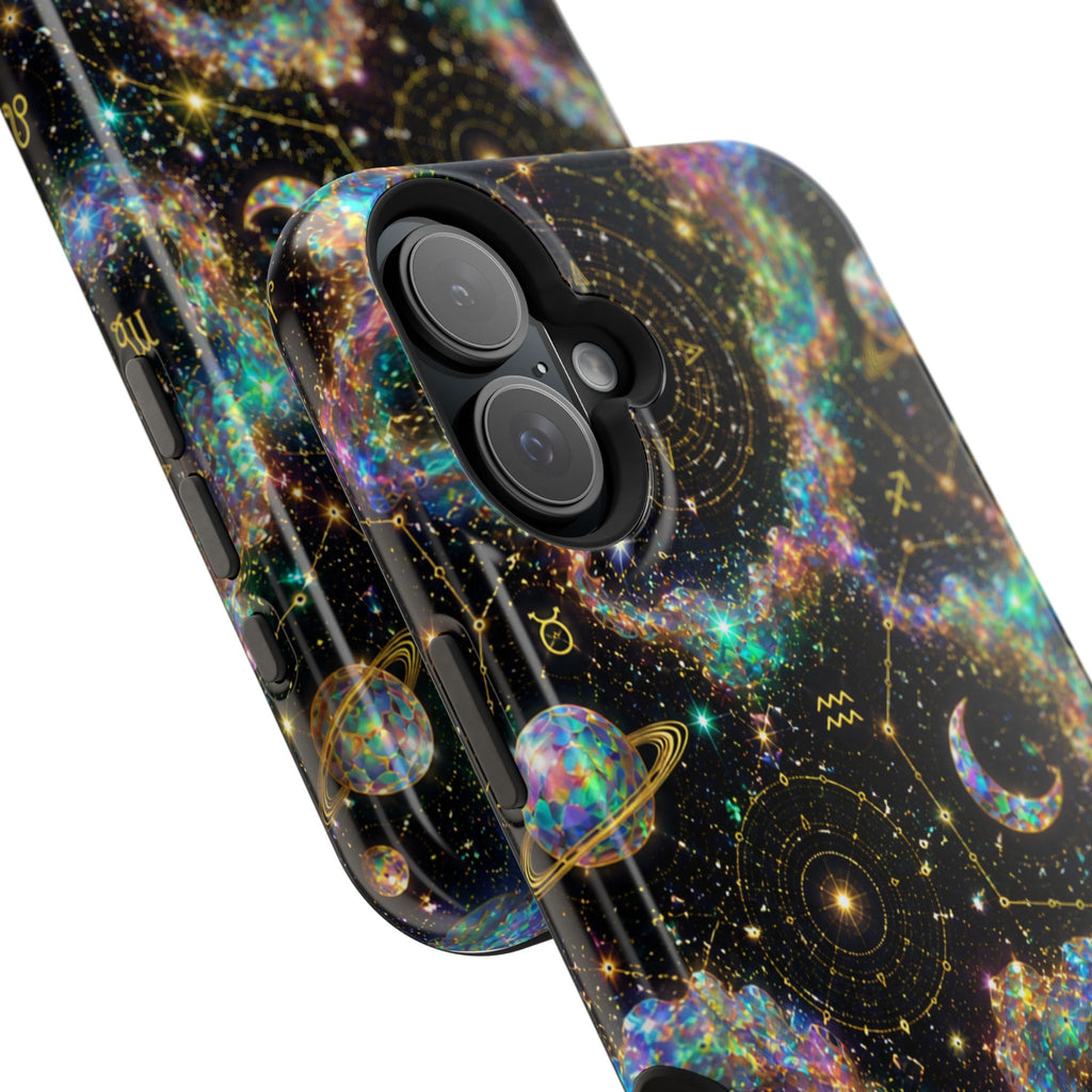 Astrology Galaxy Magnetic Impact Phone Case — Constellation & Moon Protective Cover