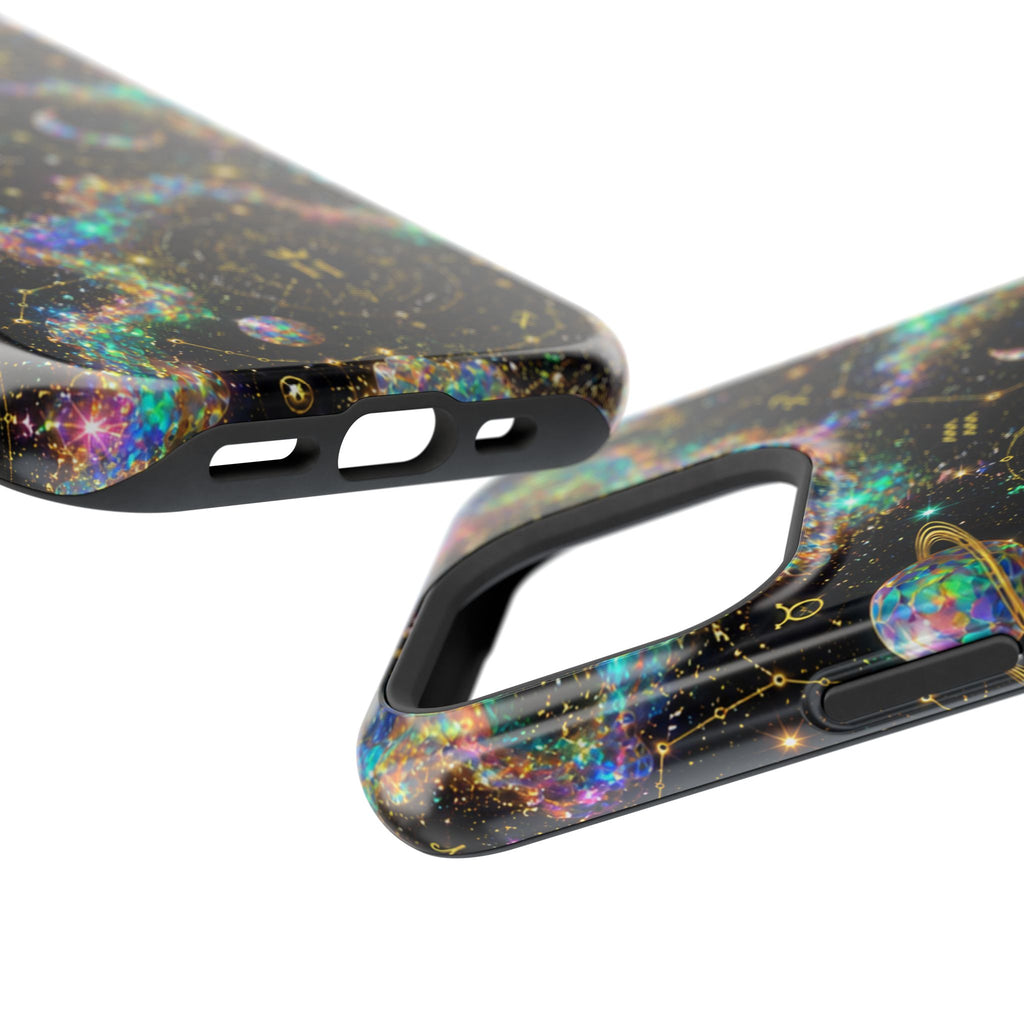 Astrology Galaxy Magnetic Impact Phone Case — Constellation & Moon Protective Cover