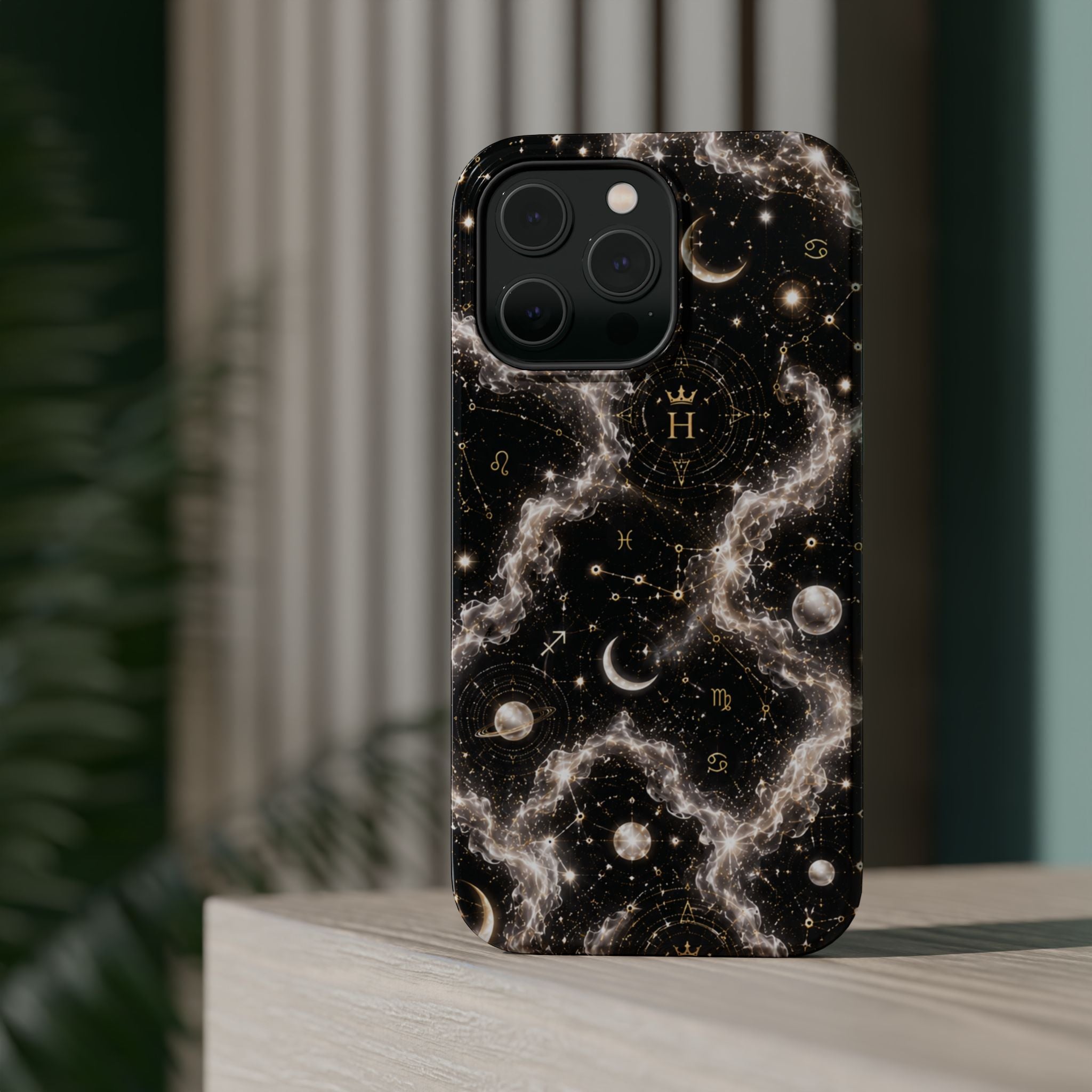 Astrology Galaxy Phone Case — Magnetic Impact-Resistant Cosmic Constellation Design