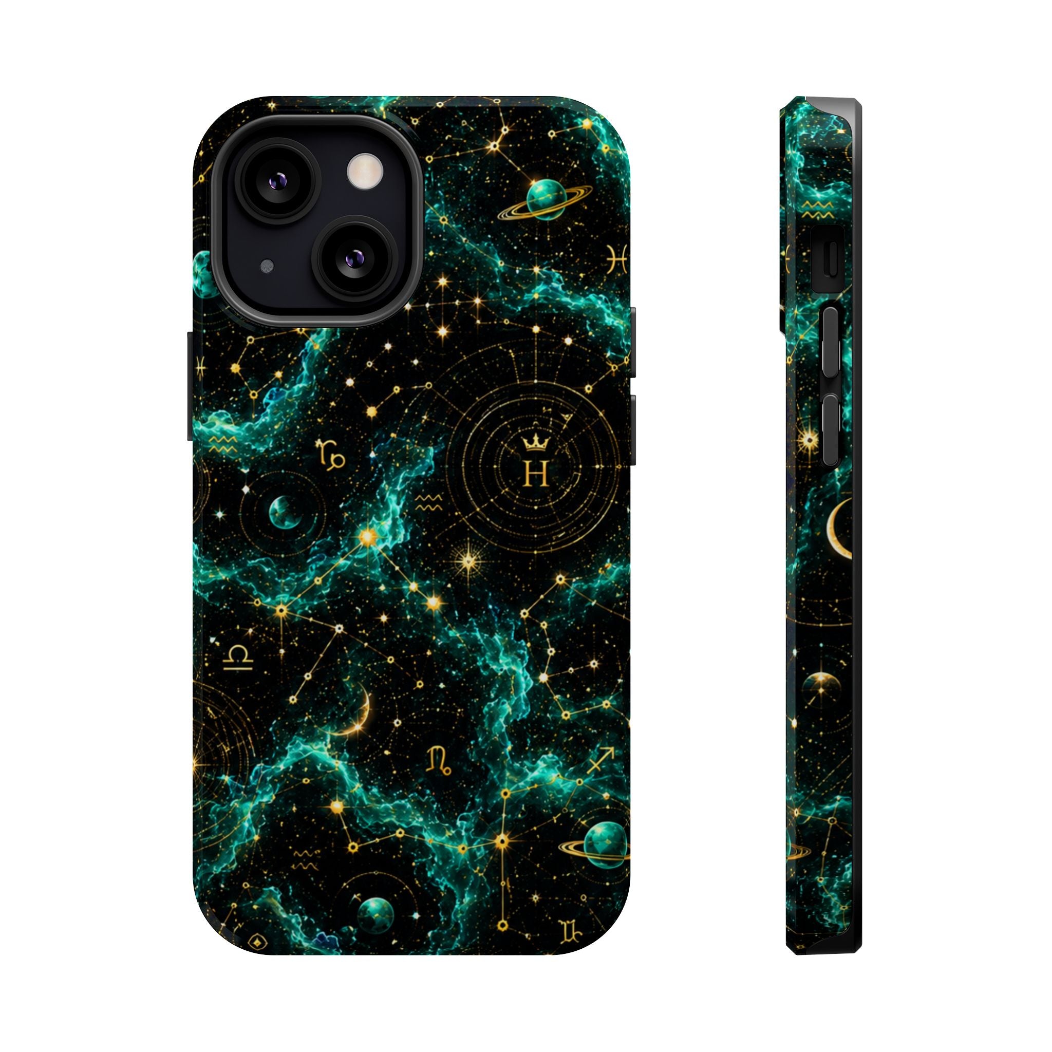 Sagittarius Turquoise Birthstone Phone Case — Black Magnetic Impact-Resistant