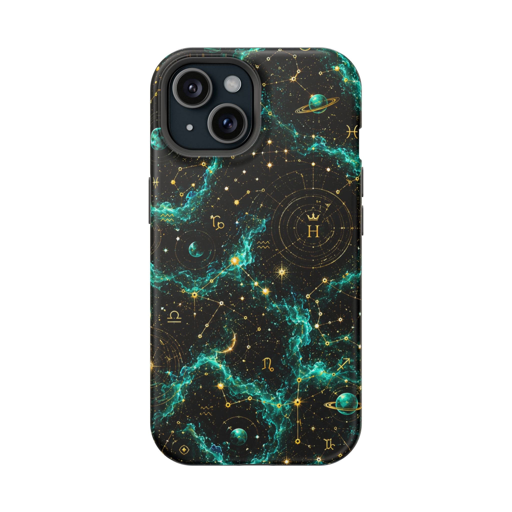 Sagittarius Turquoise Birthstone Phone Case — Black Magnetic Impact-Resistant