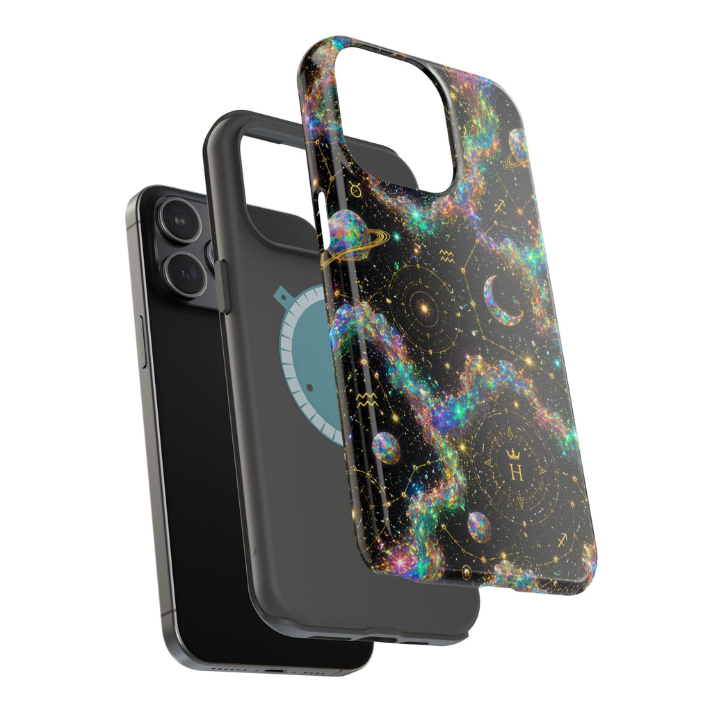 Astrology Galaxy Magnetic Impact Phone Case — Constellation & Moon Protective Cover